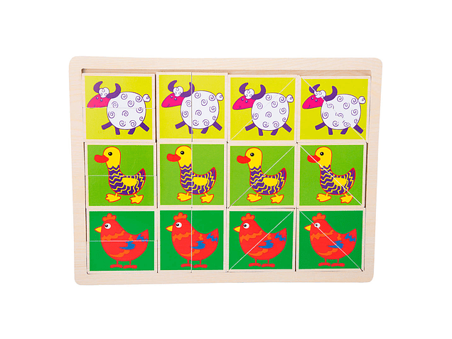 Puzzle animales divertidos 3