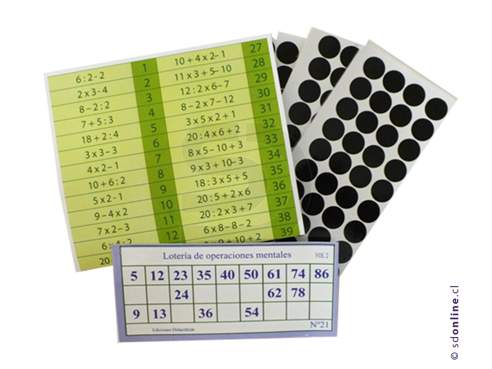 Lotería de operaciones mentales - Vol 2 2