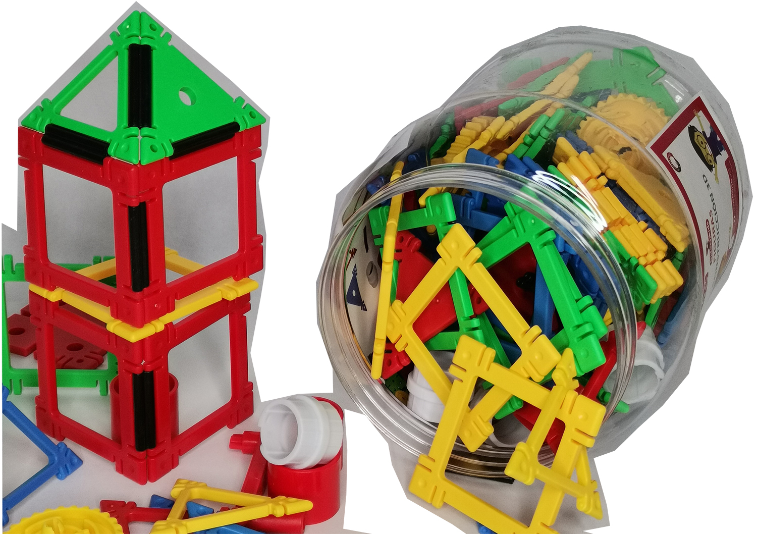 Juego construcción de figuras 3D