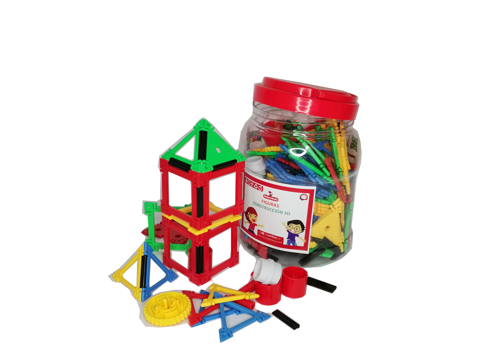 Juego construcción de figuras 3D  2