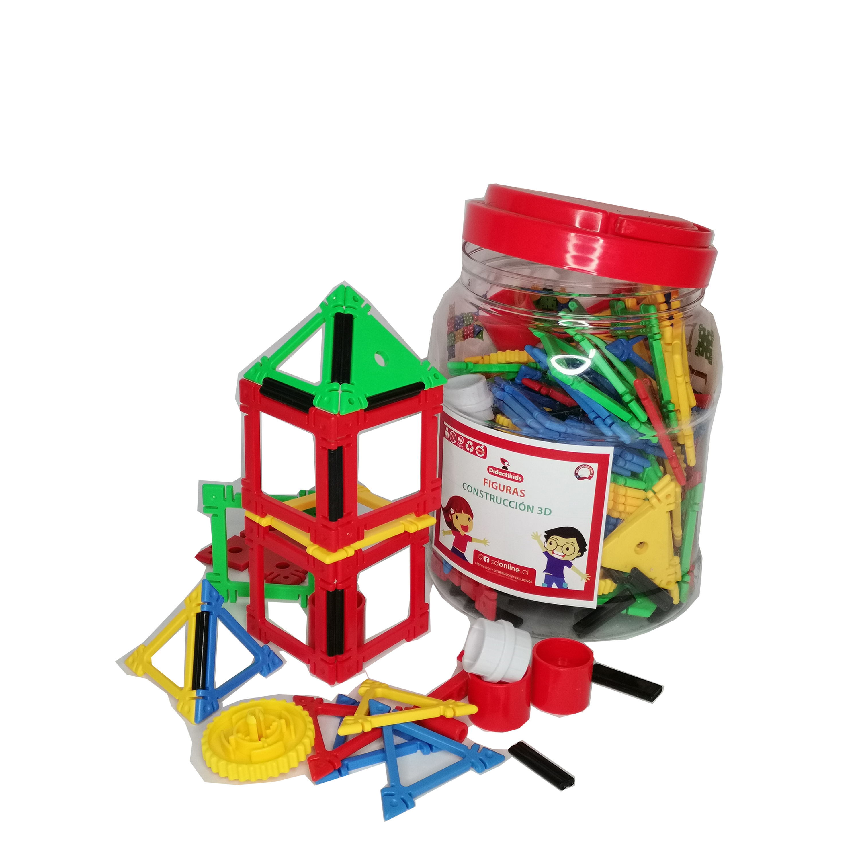 Juego construcción de figuras 3D  2