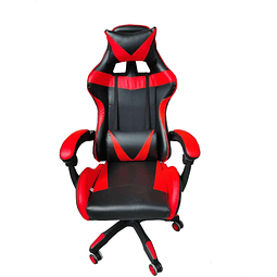 Silla Gamer Ergonómica con Reposapiés - Color Rojo y/o Azul