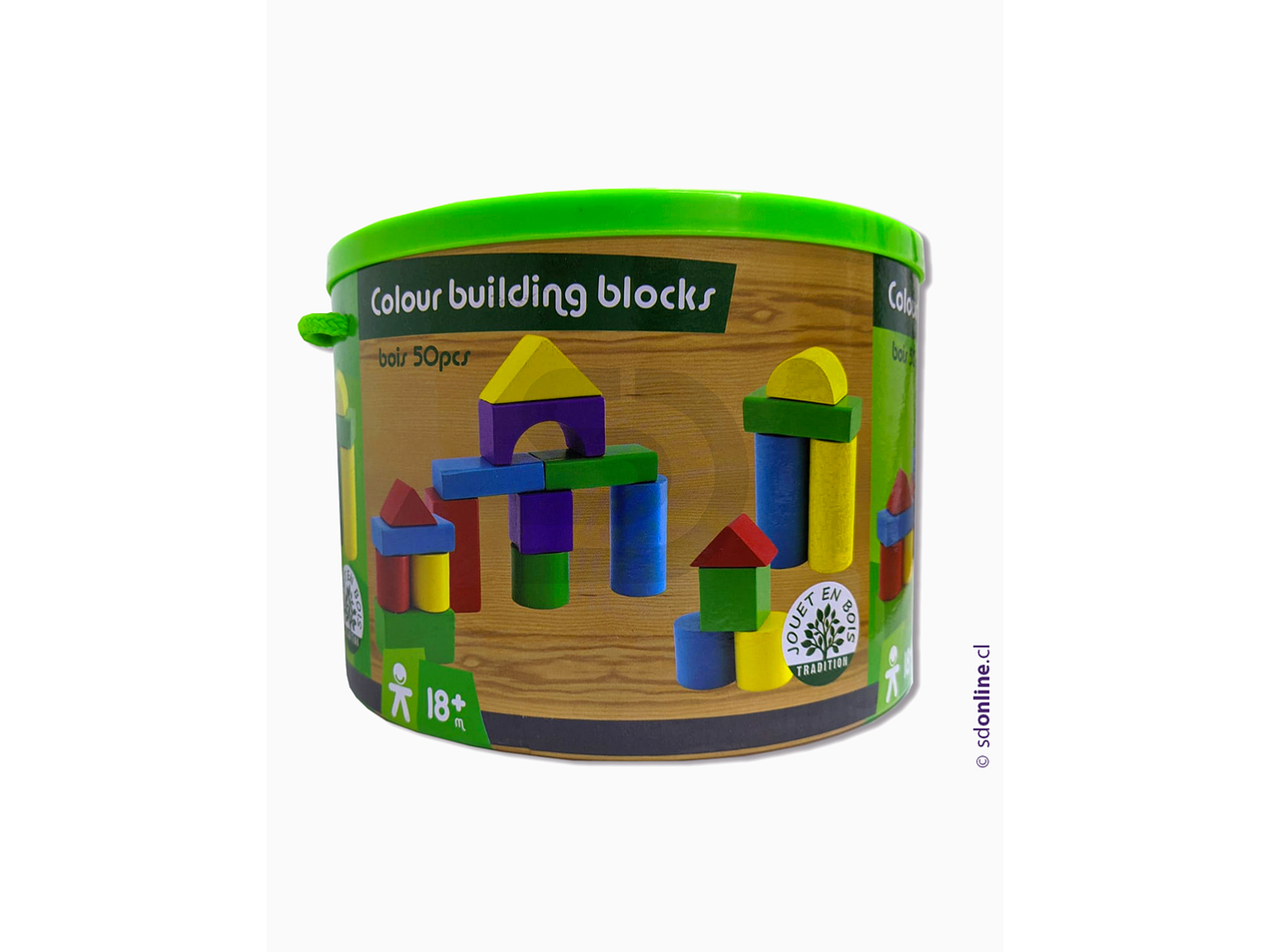 Bloques de construcción madera 50Pza 2