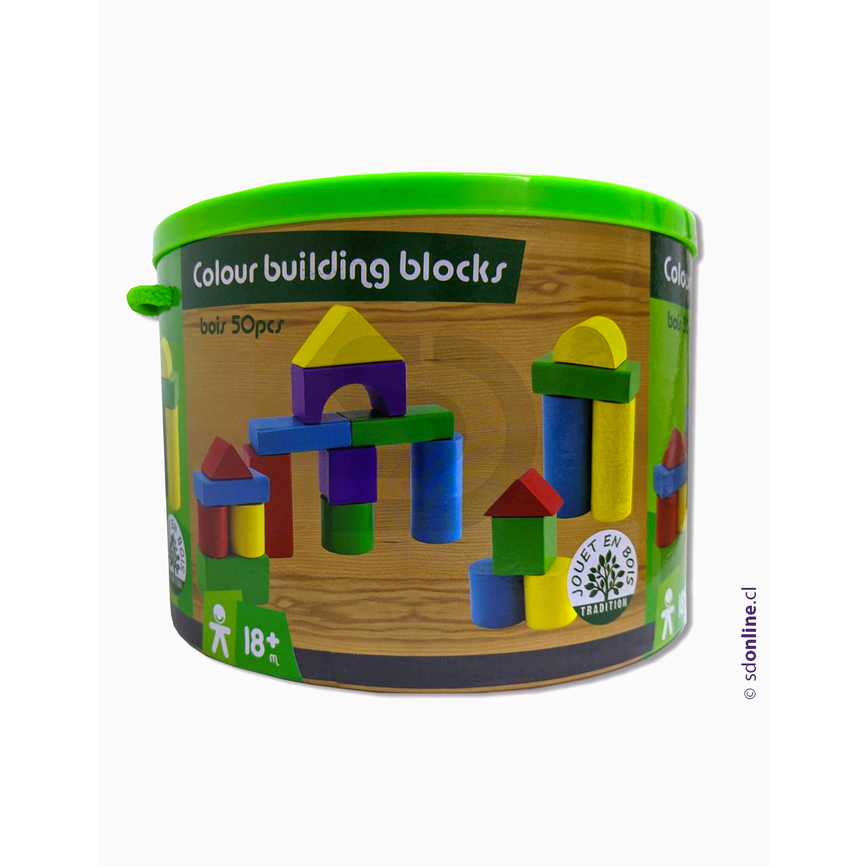 Bloques de construcción madera 50Pza 2