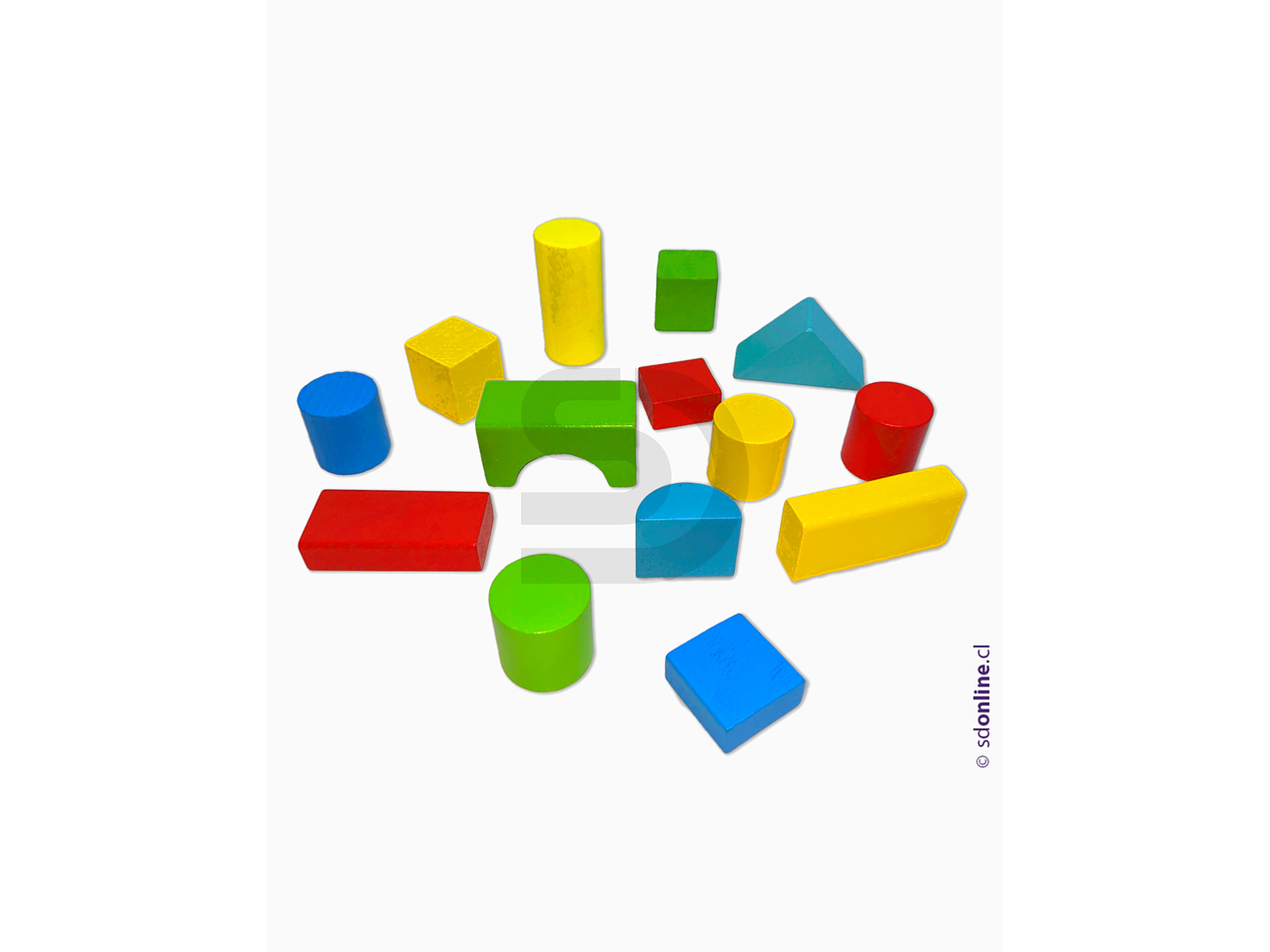 Bloques de construcción madera 50Pza 3