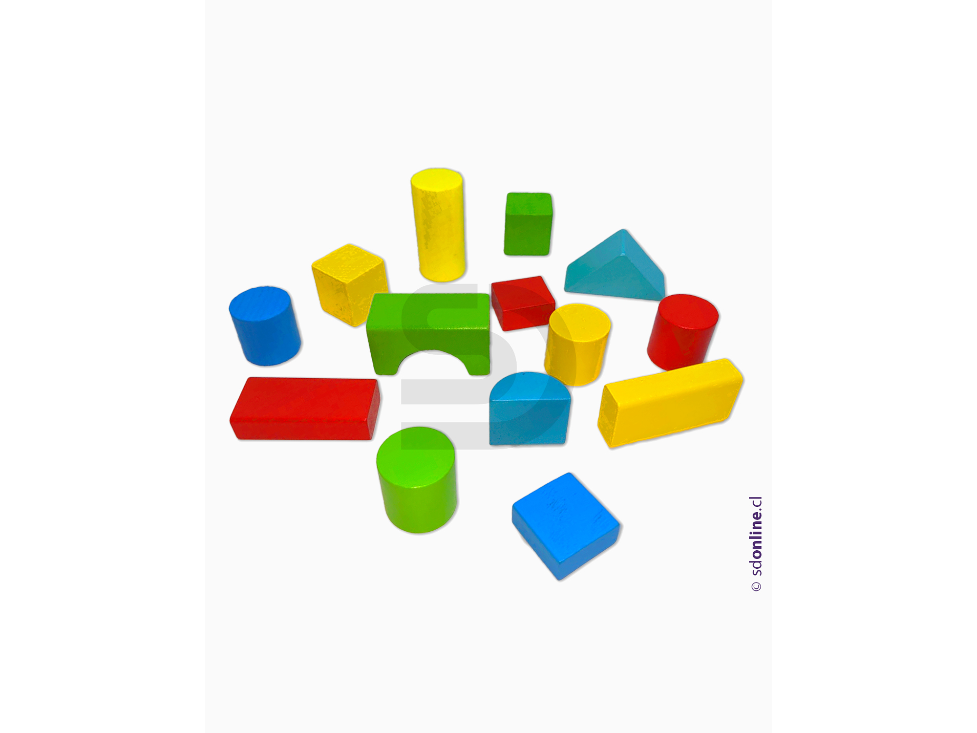 Bloques de construcción madera 50Pza 3