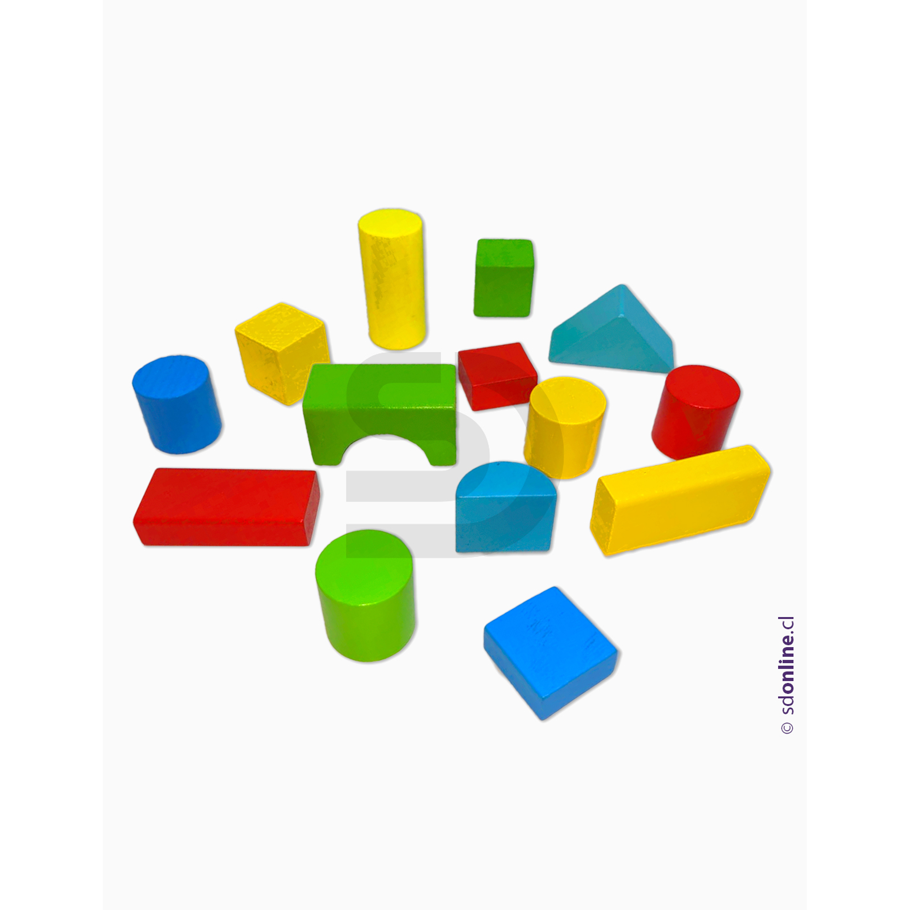 Bloques de construcción madera 50Pza 3