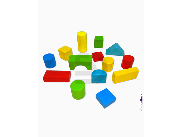 Bloques de construcción madera 50Pza 3