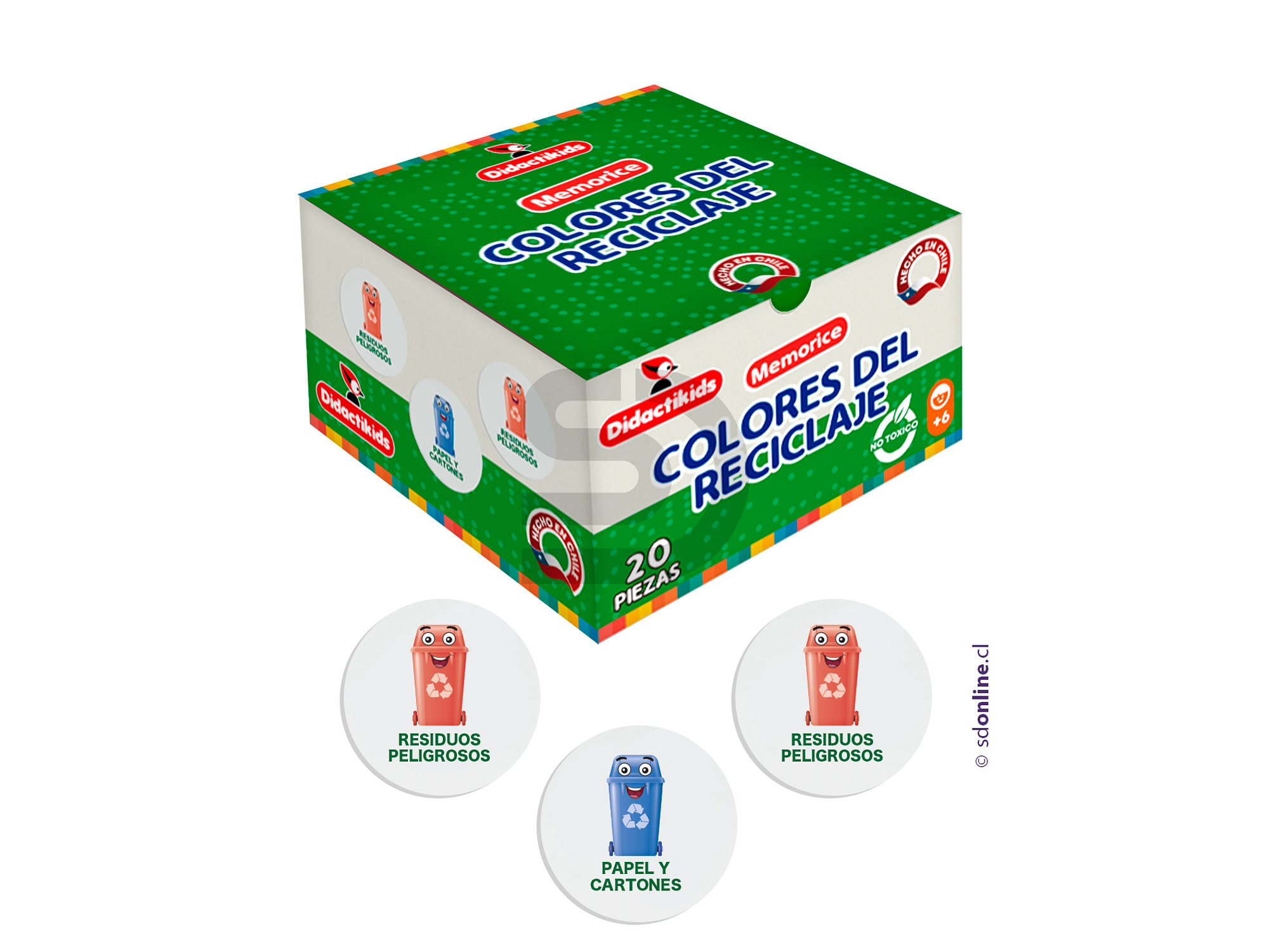 Memorice colores del Reciclaje 1