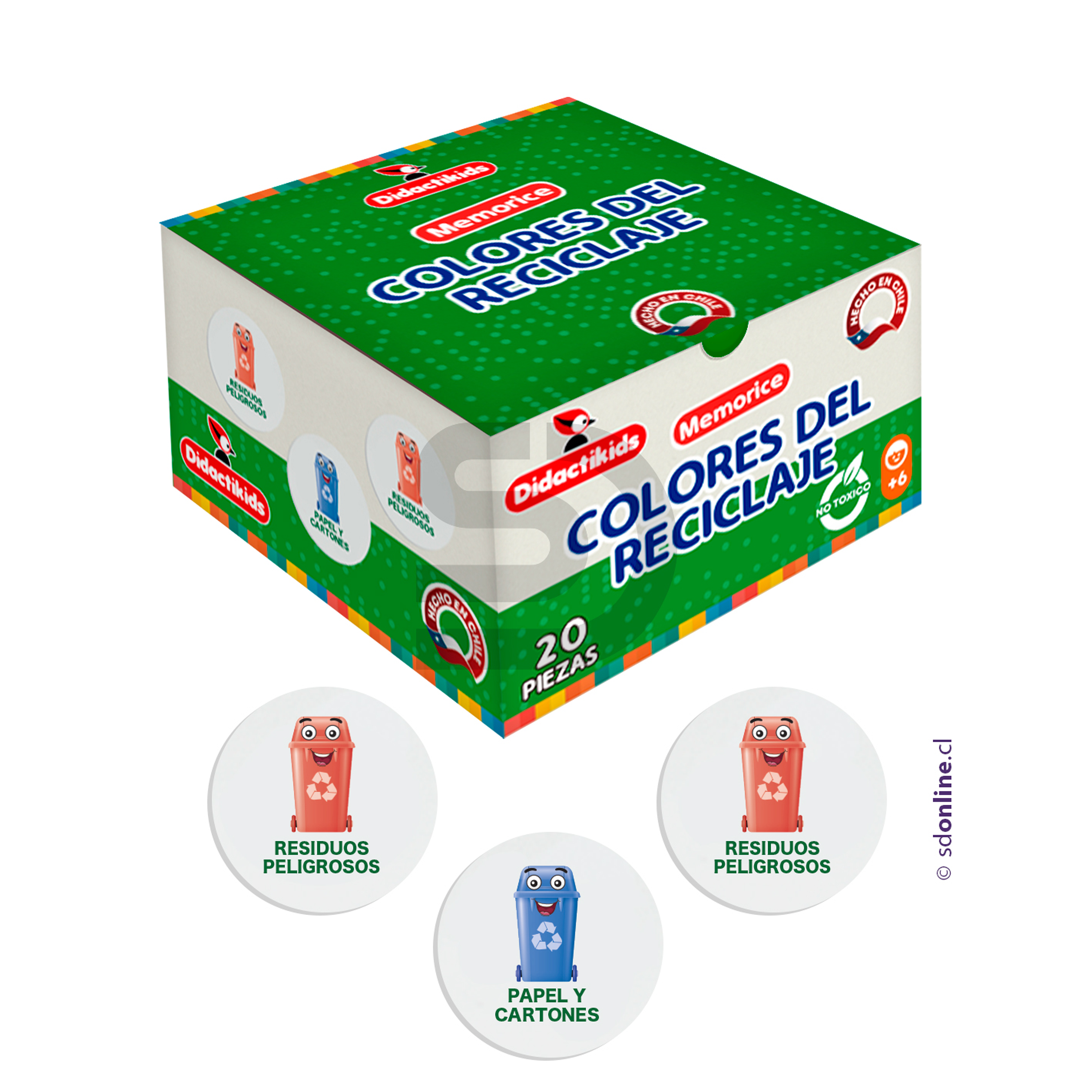 Memorice colores del Reciclaje 1