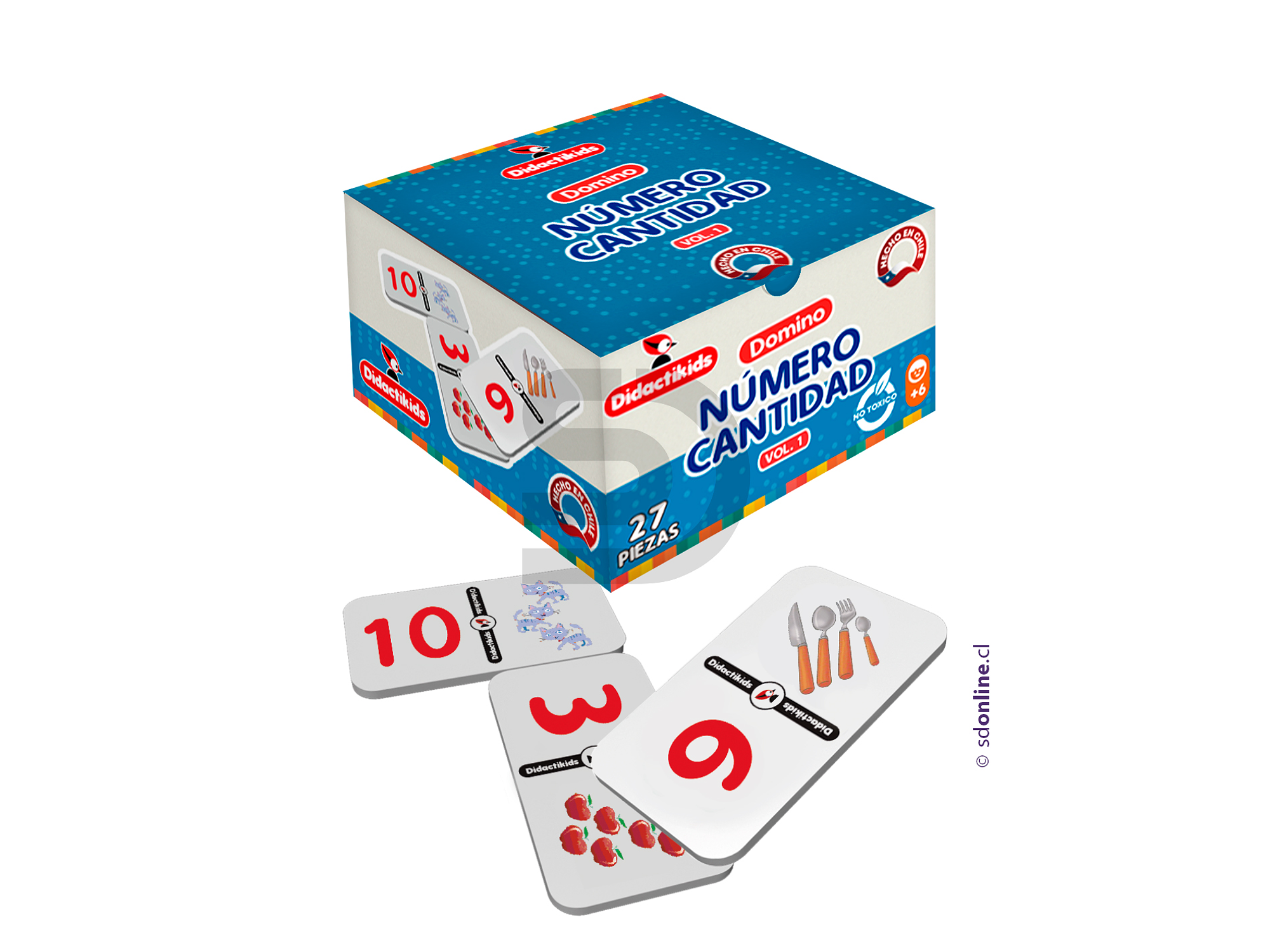 Dominó número cantidad - Vol 1 1
