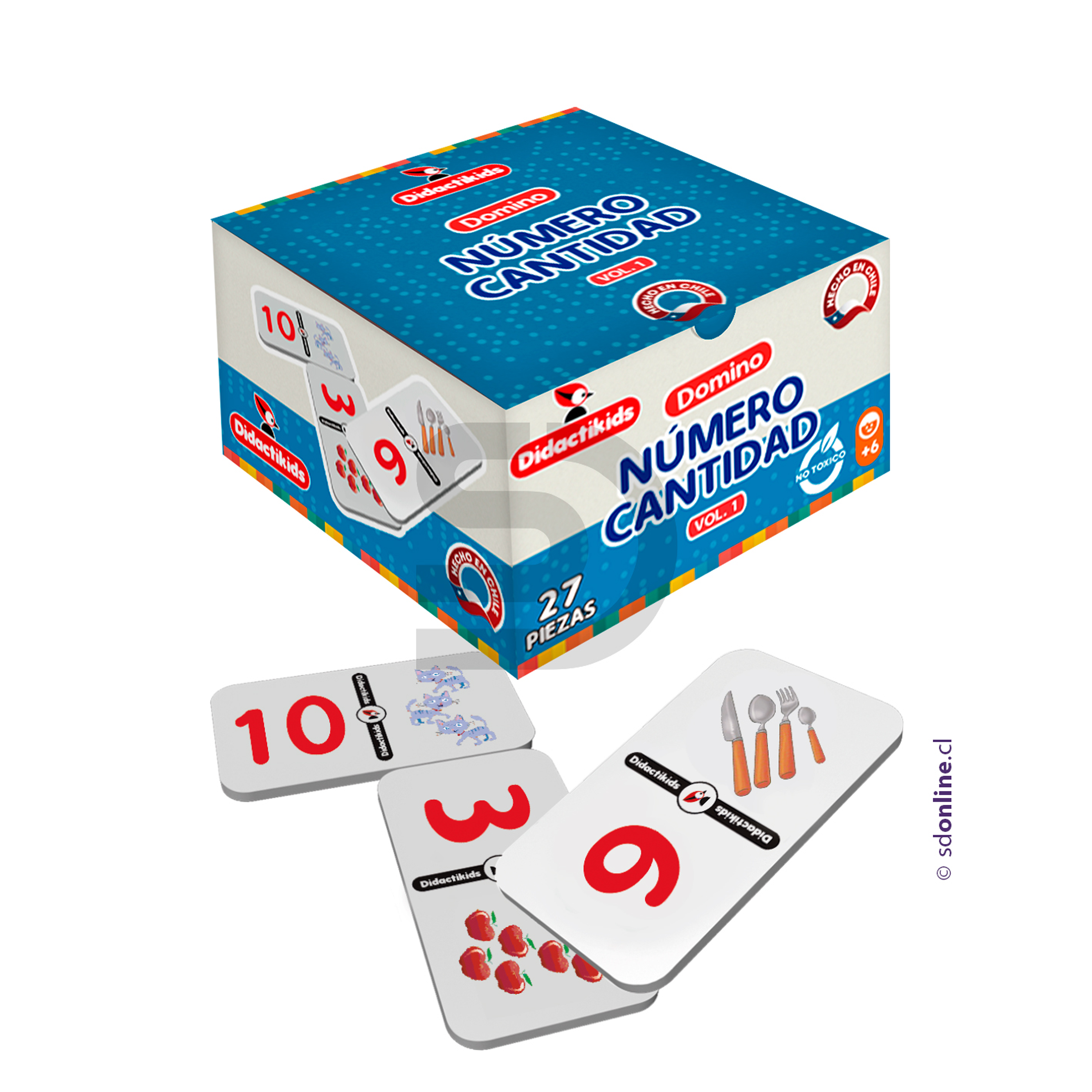 Dominó número cantidad - Vol 1 1