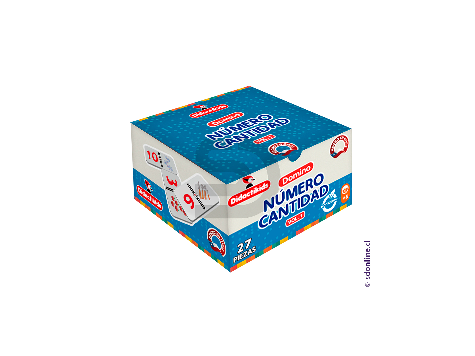Dominó número cantidad - Vol 1 2
