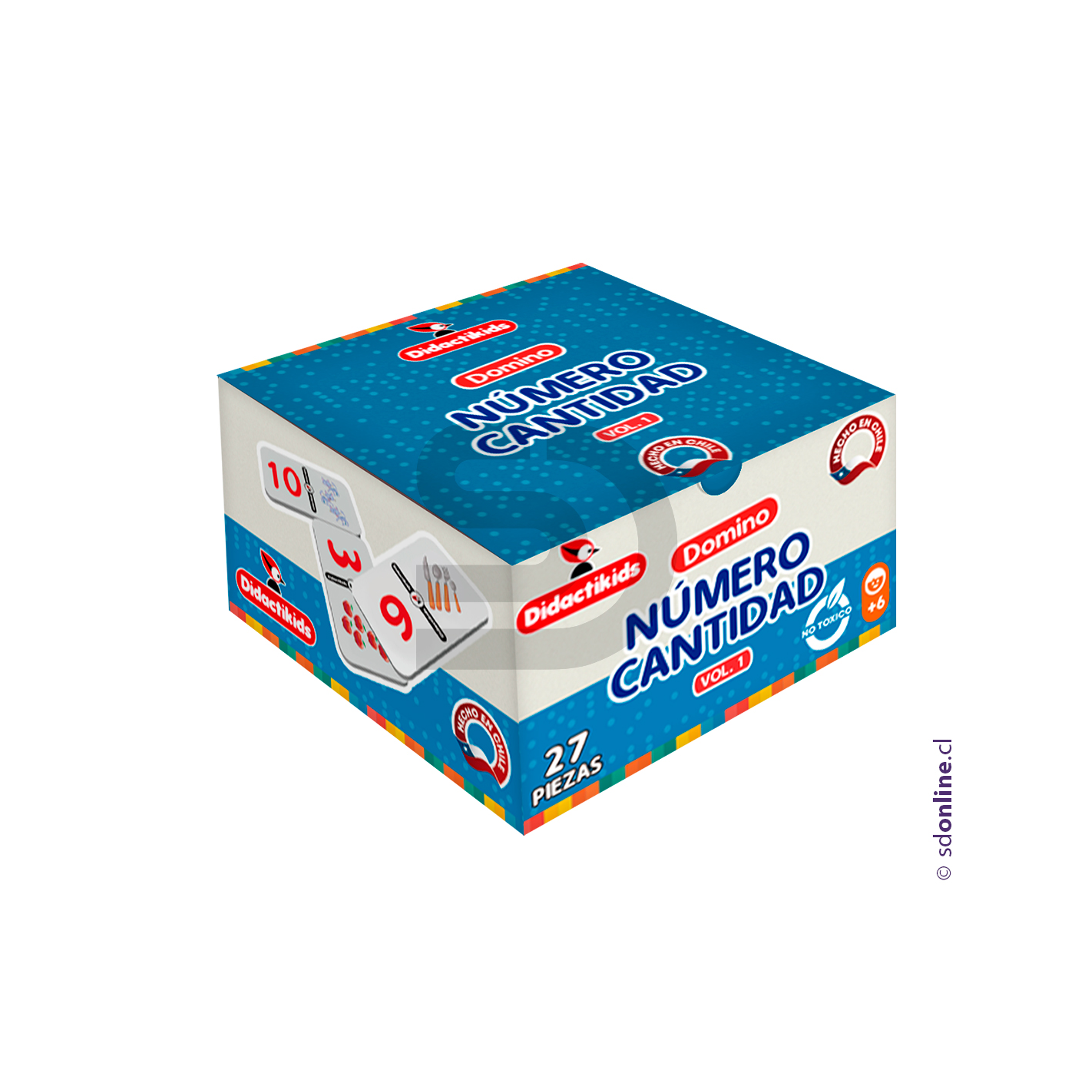 Dominó número cantidad - Vol 1 2
