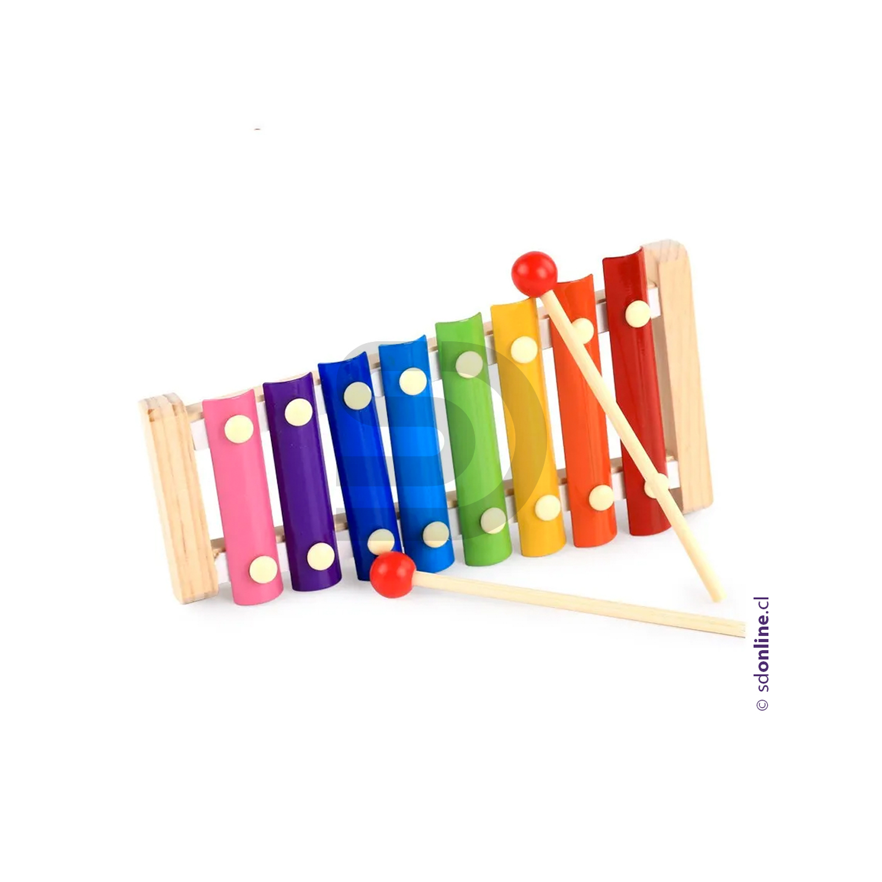 Xilofono de juguete/ Instrumento musical niños metalofono 2