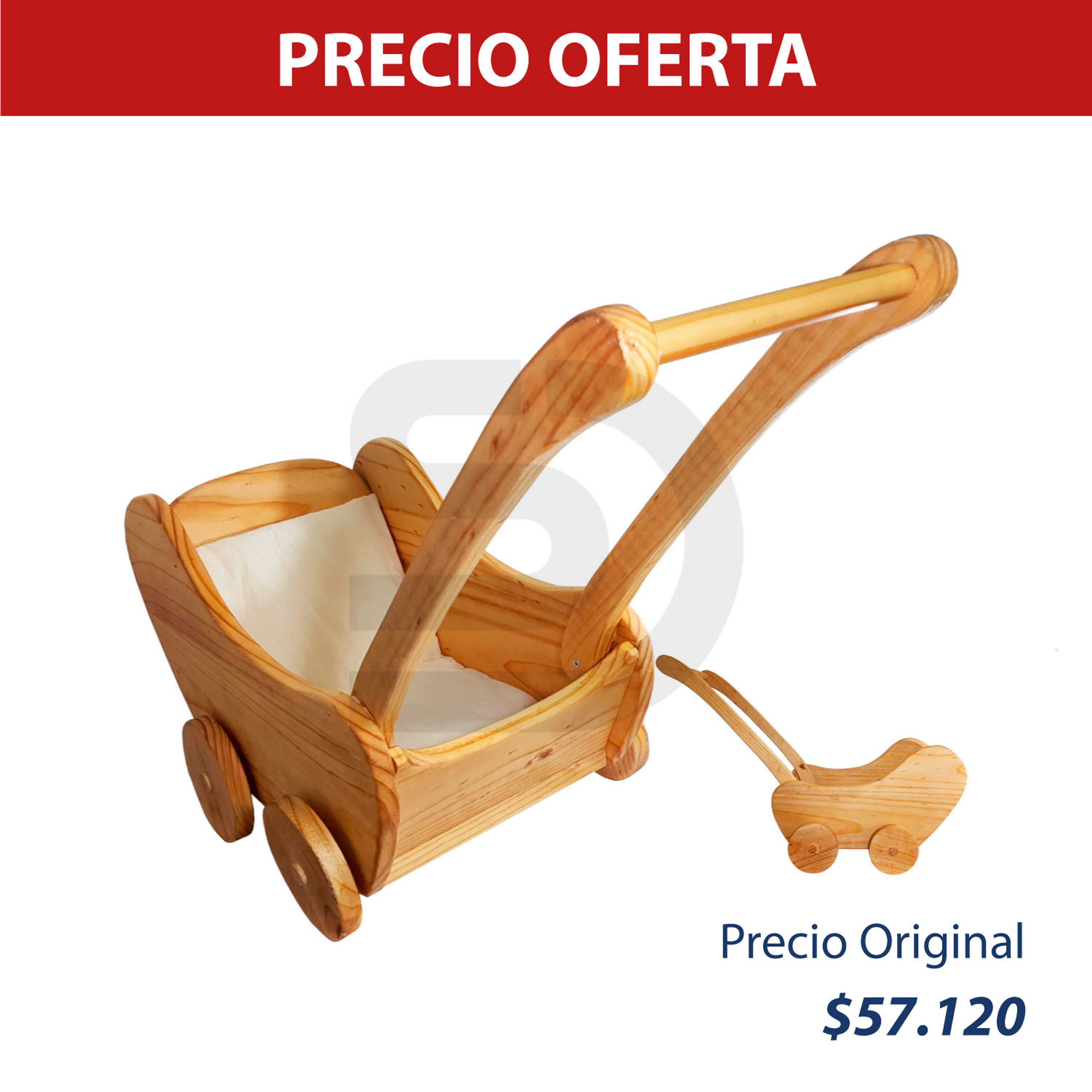 Coche artesanal para muñeca 1