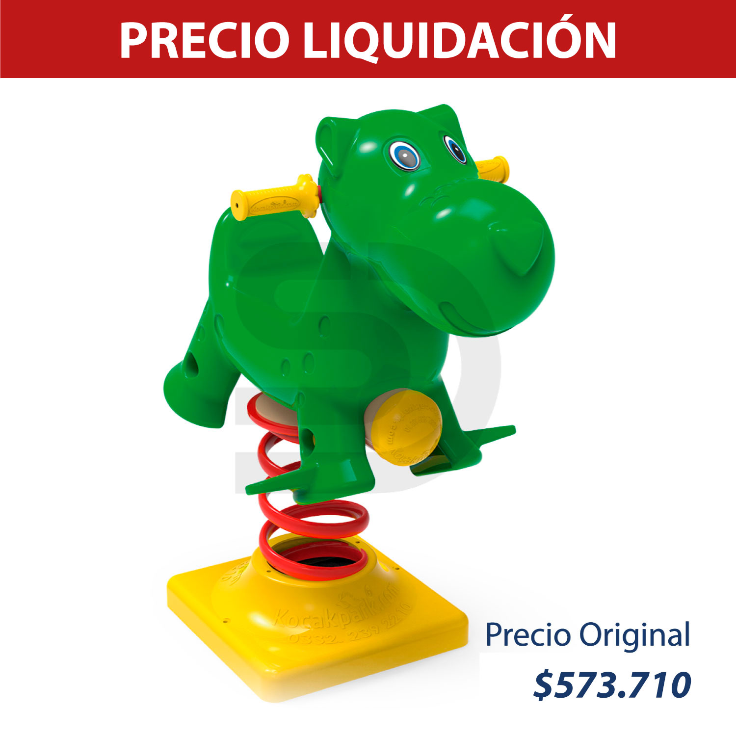 Juego de resorte hipopótamo 0166