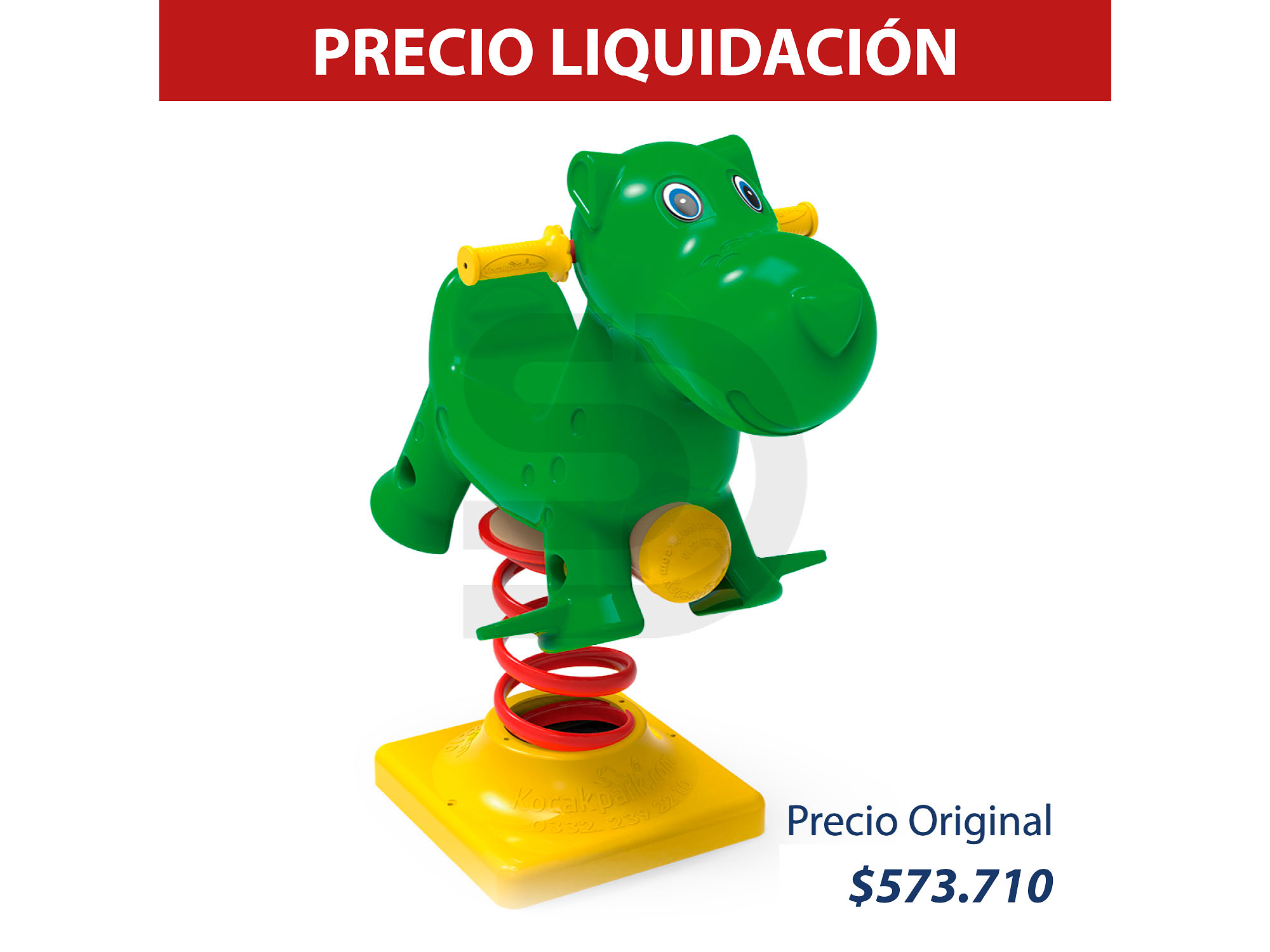 Juego de resorte hipopótamo 0166 1