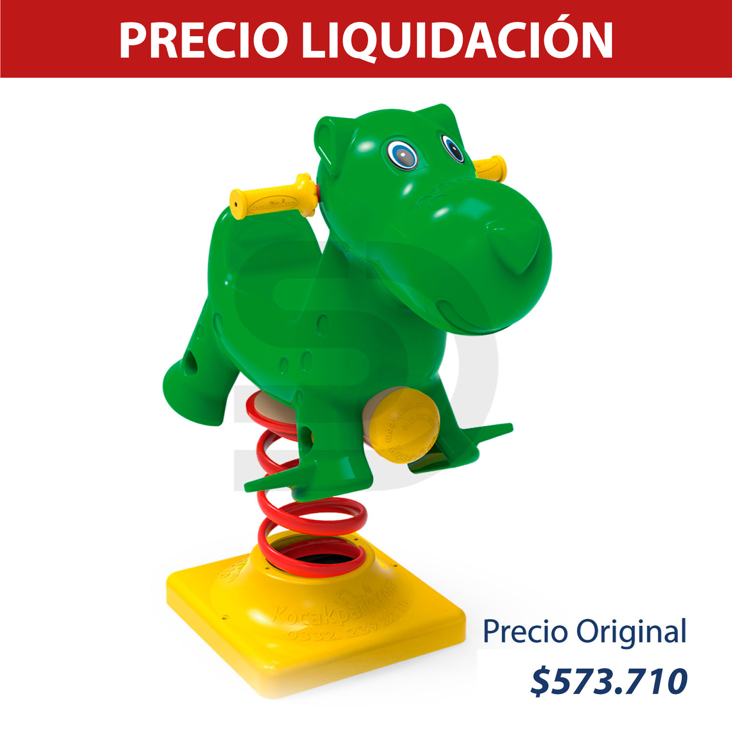 Juego de resorte hipopótamo 0166 1