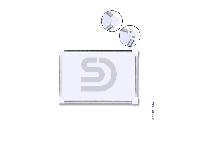 Pizarra acrílica magnetica 20x30 cm. 1