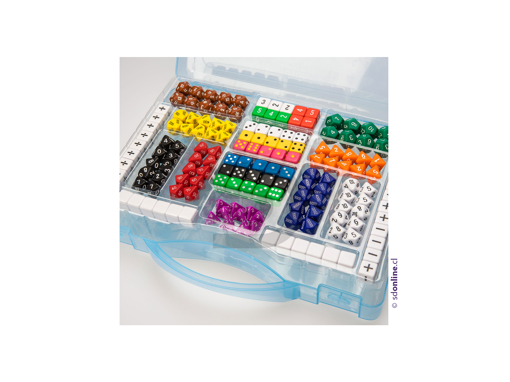 Maleta de dados poliedros 3