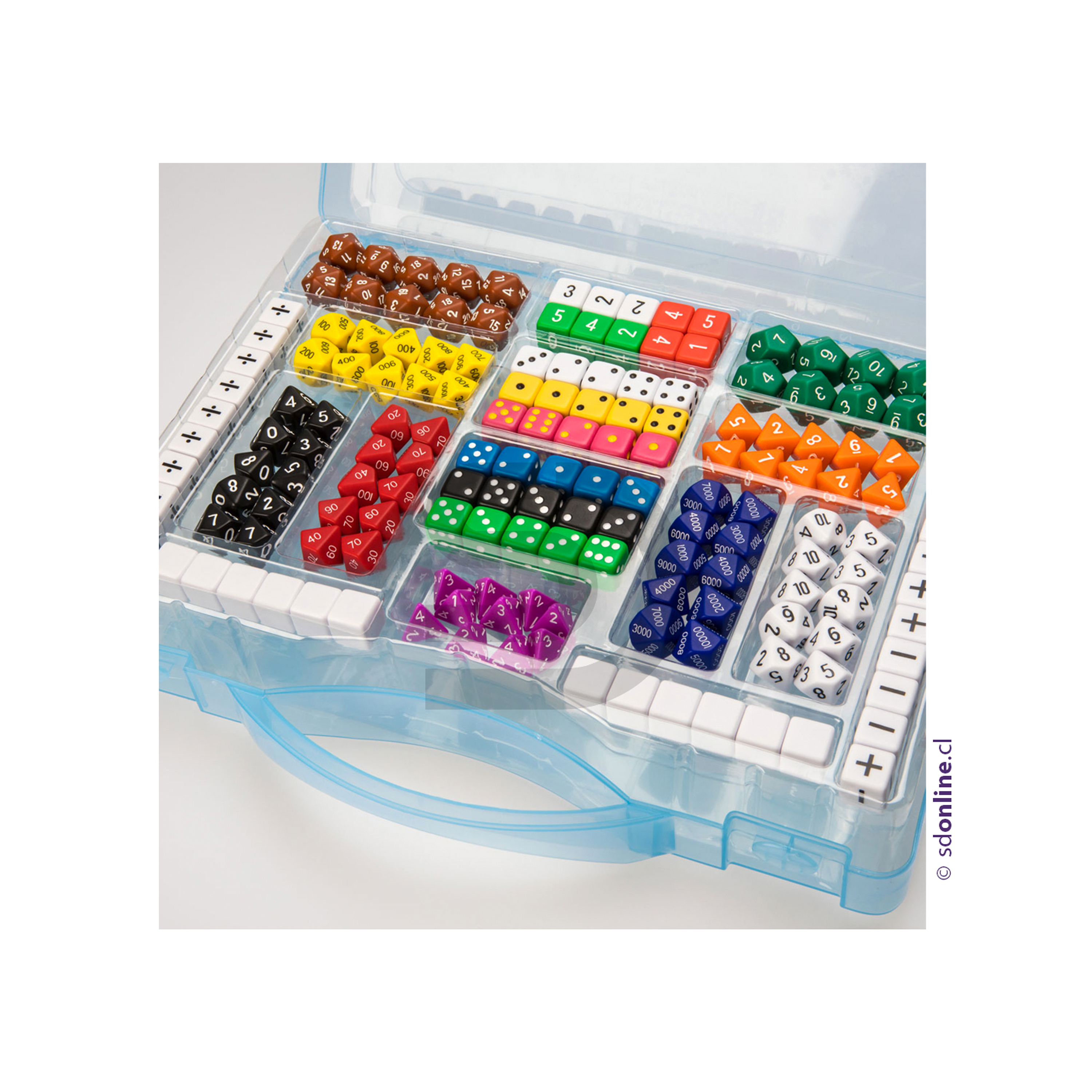 Maleta de dados poliedros 3