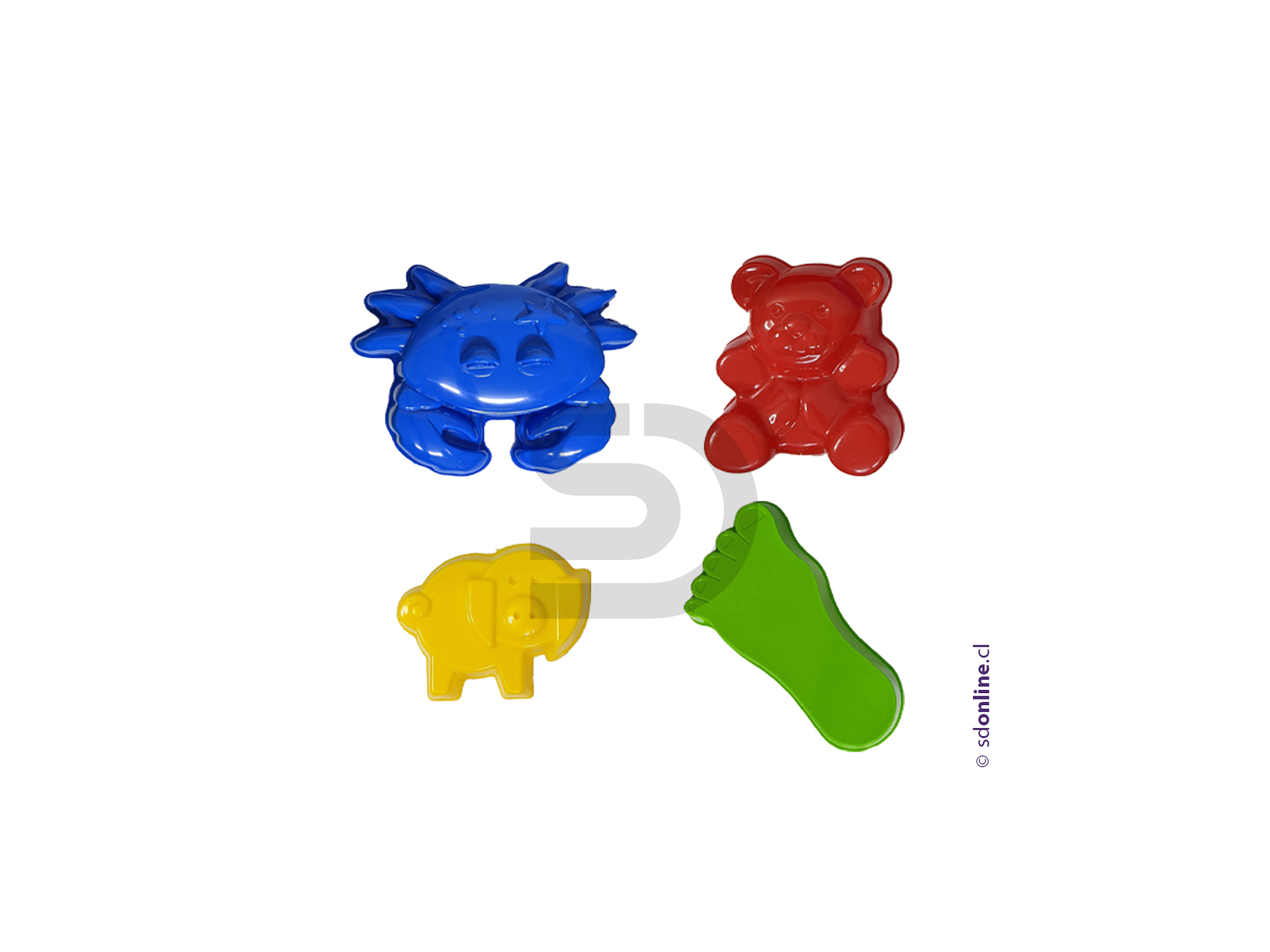 Set de 4 moldes de arena 1