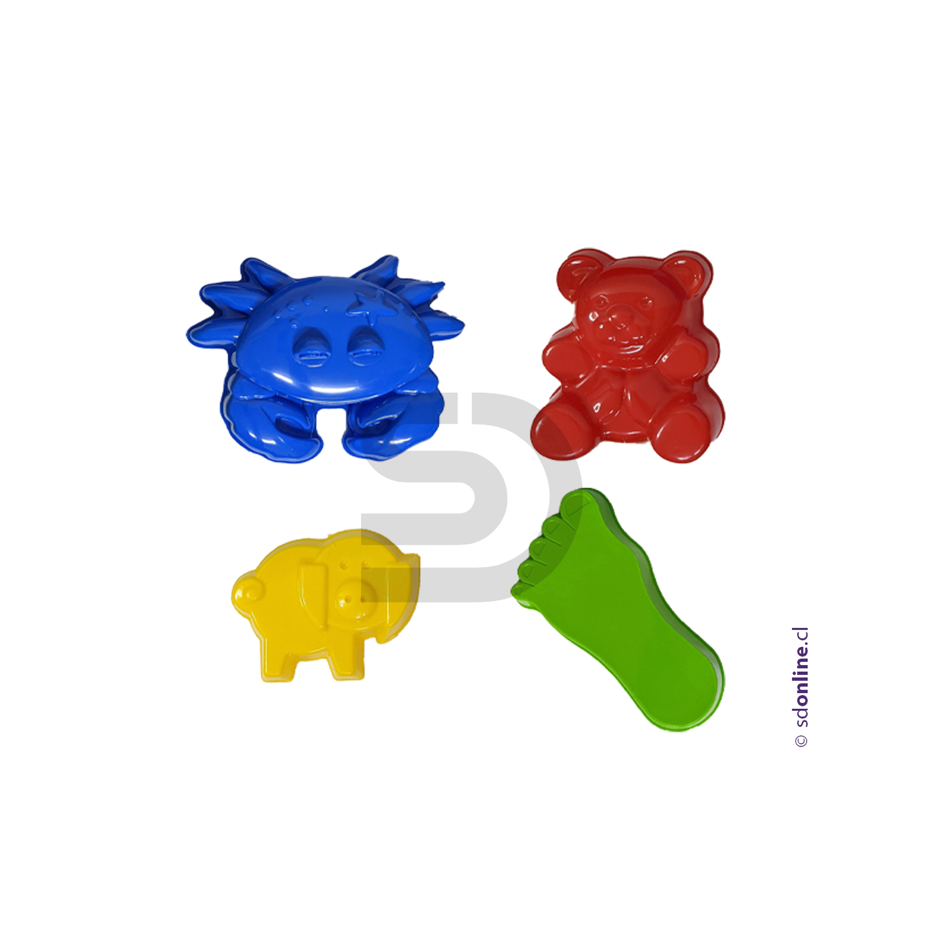 Set de 4 moldes de arena 1