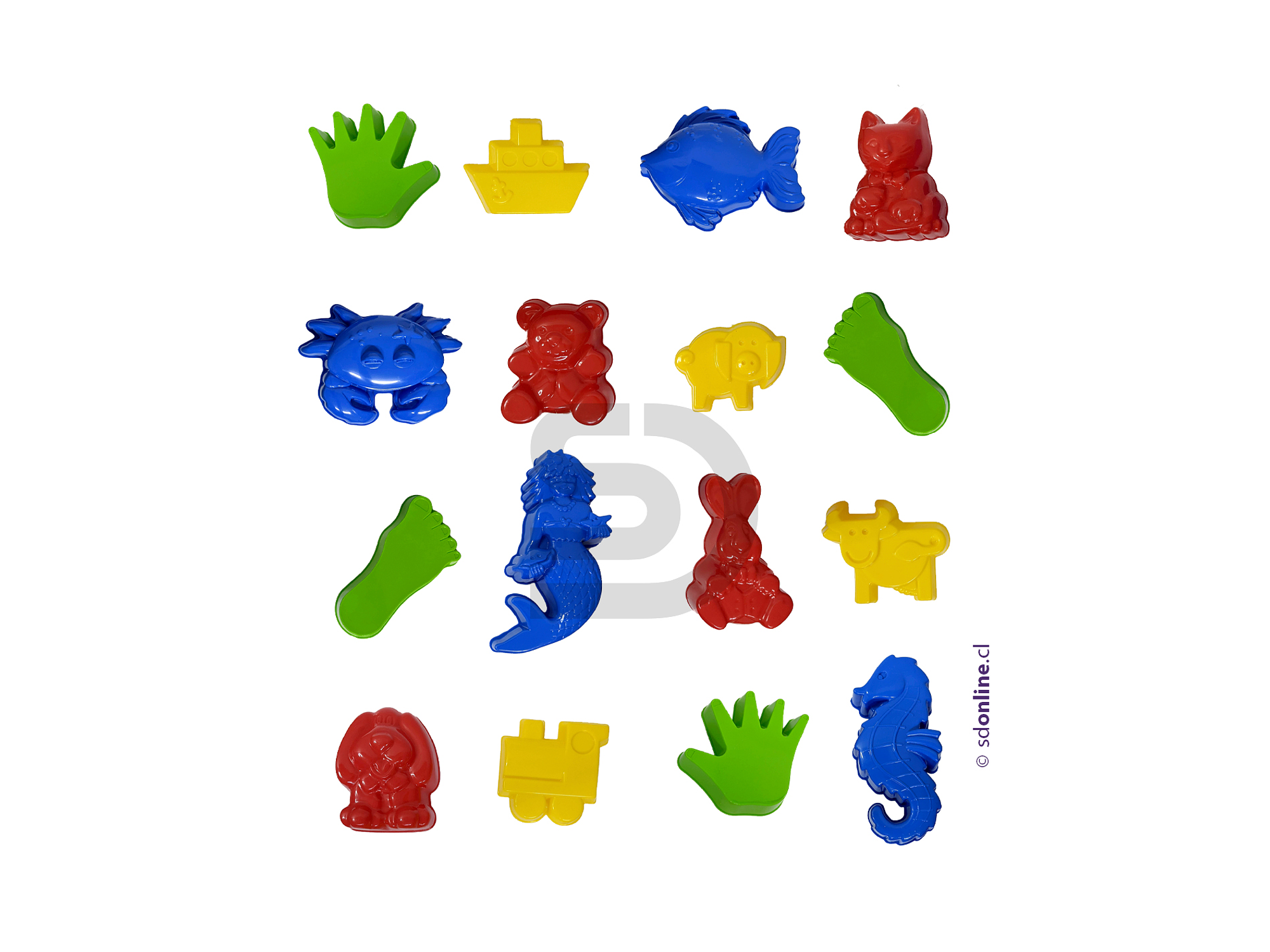 Set de 4 moldes de arena 2