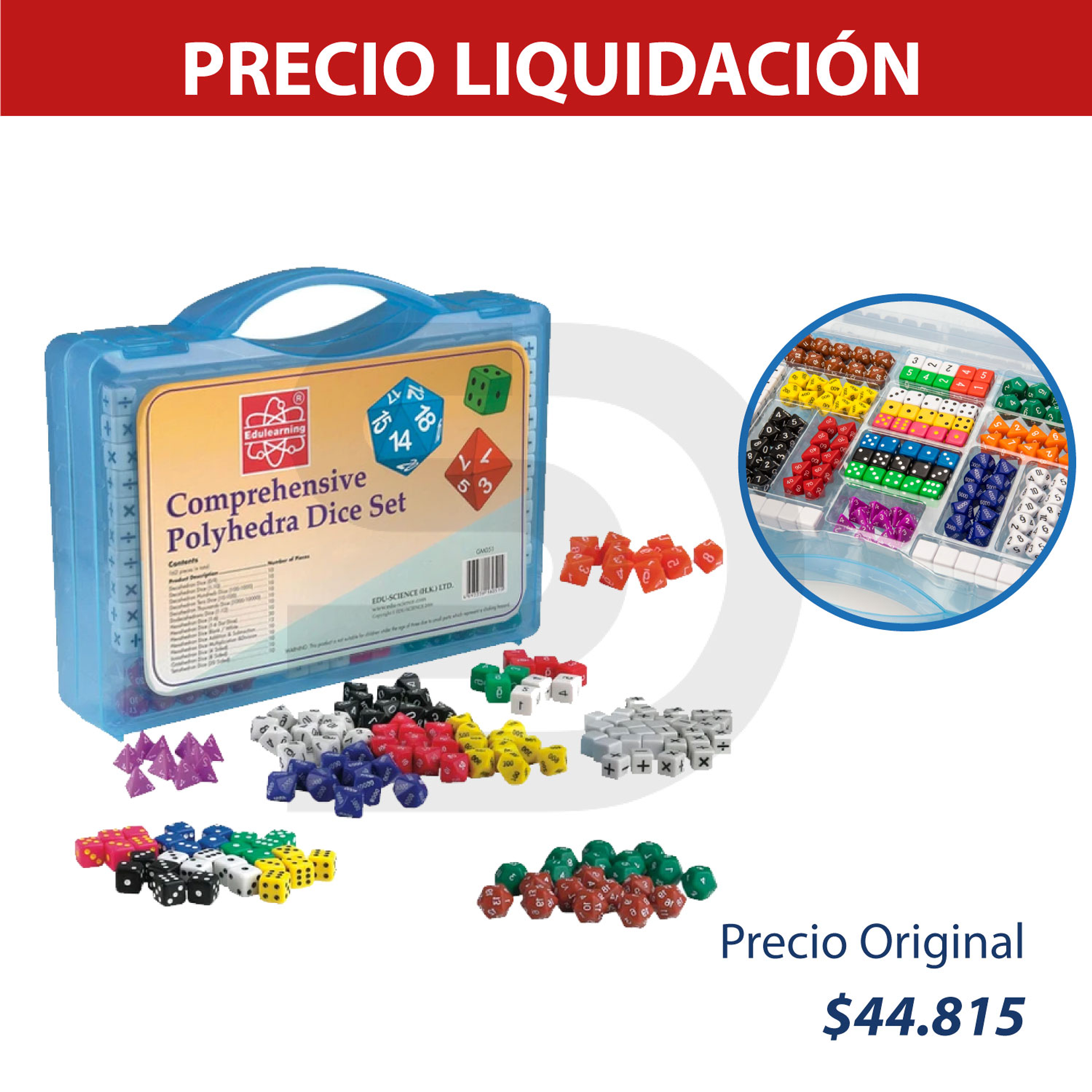 Maleta de dados poliedros 1