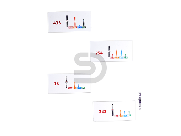 Dominó abaco valor posicional Eco 1