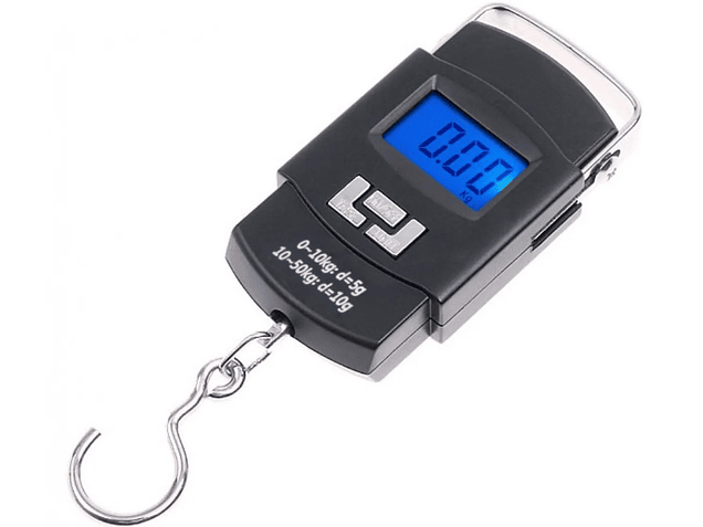 Balanza electrónica portátil + pilas  50 kilos 1