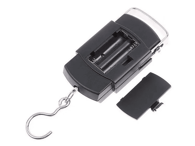 Balanza electrónica portátil + pilas  50 kilos 3