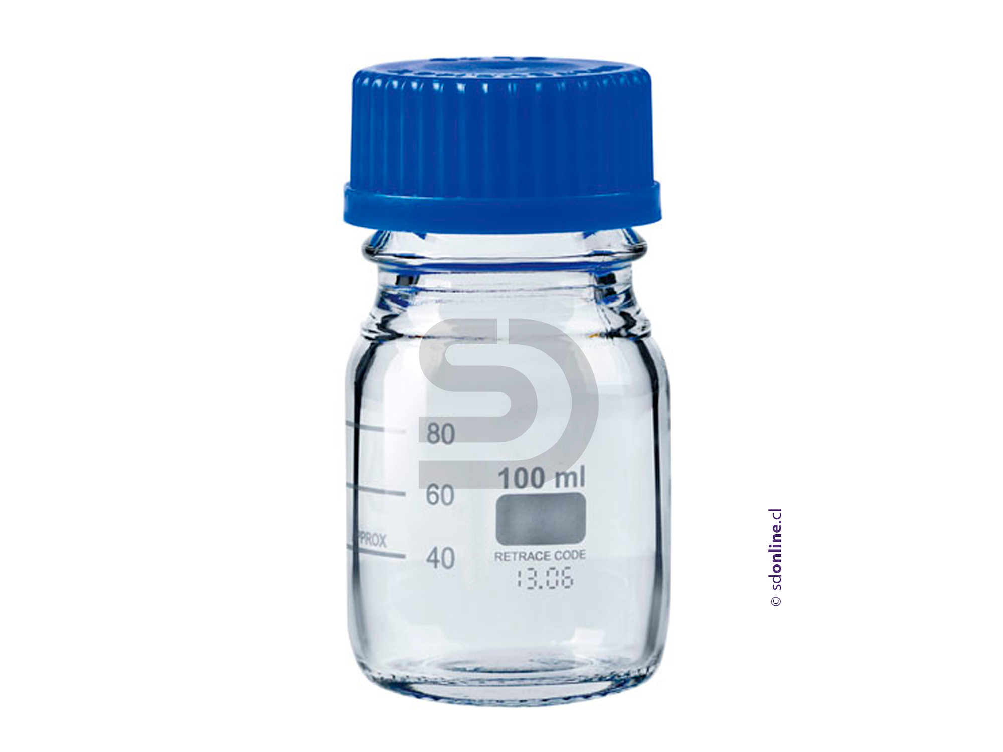 Frasco graduado vidrio eco 100ml 1