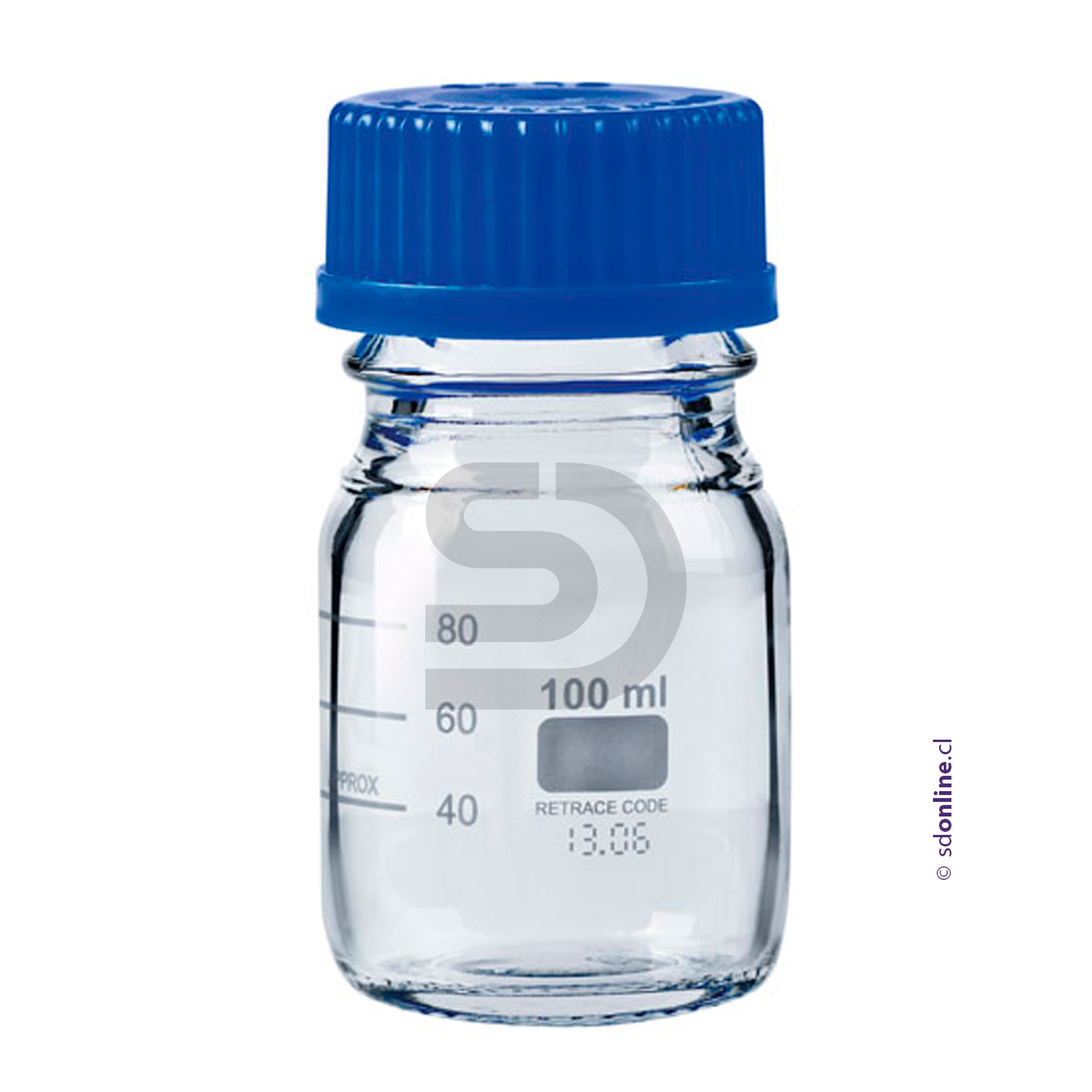 Frasco graduado vidrio eco 100ml 1