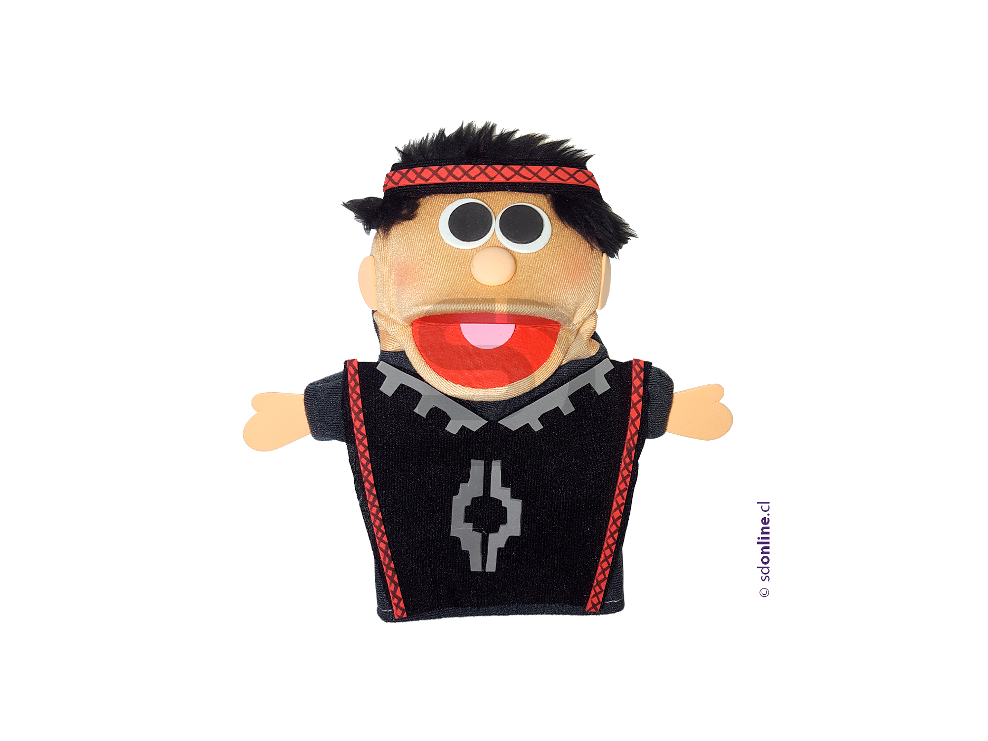 Títeres trajes típicos norte centro y sur de Chile 10Und 3