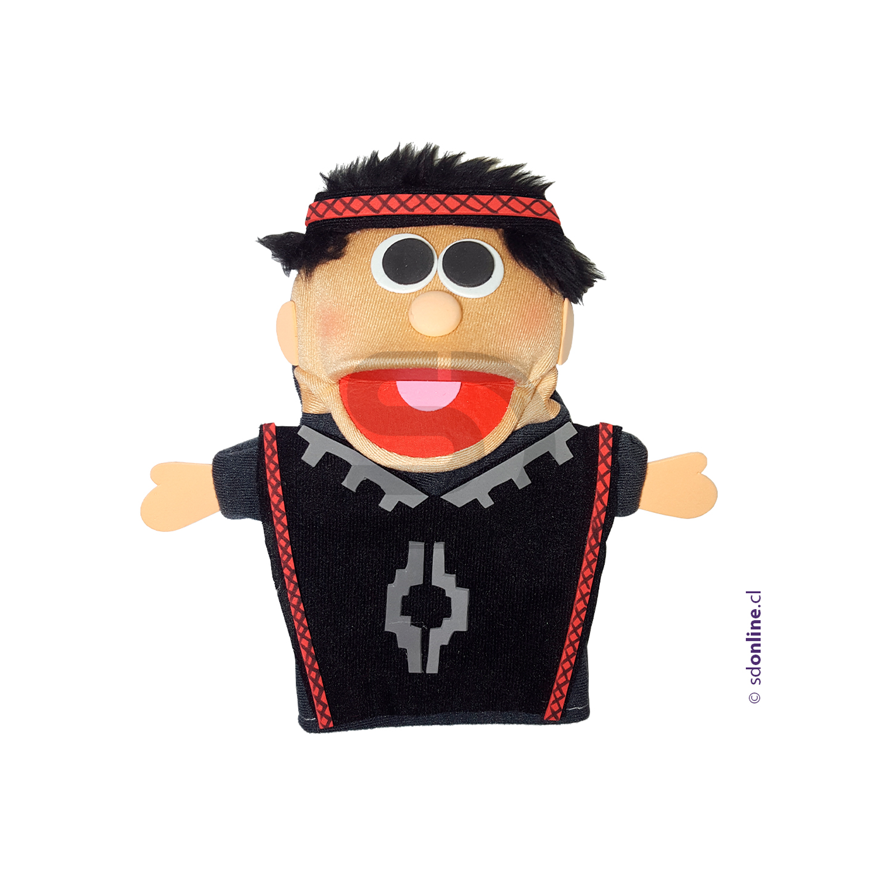 Títeres trajes típicos norte centro y sur de Chile 10Und 3