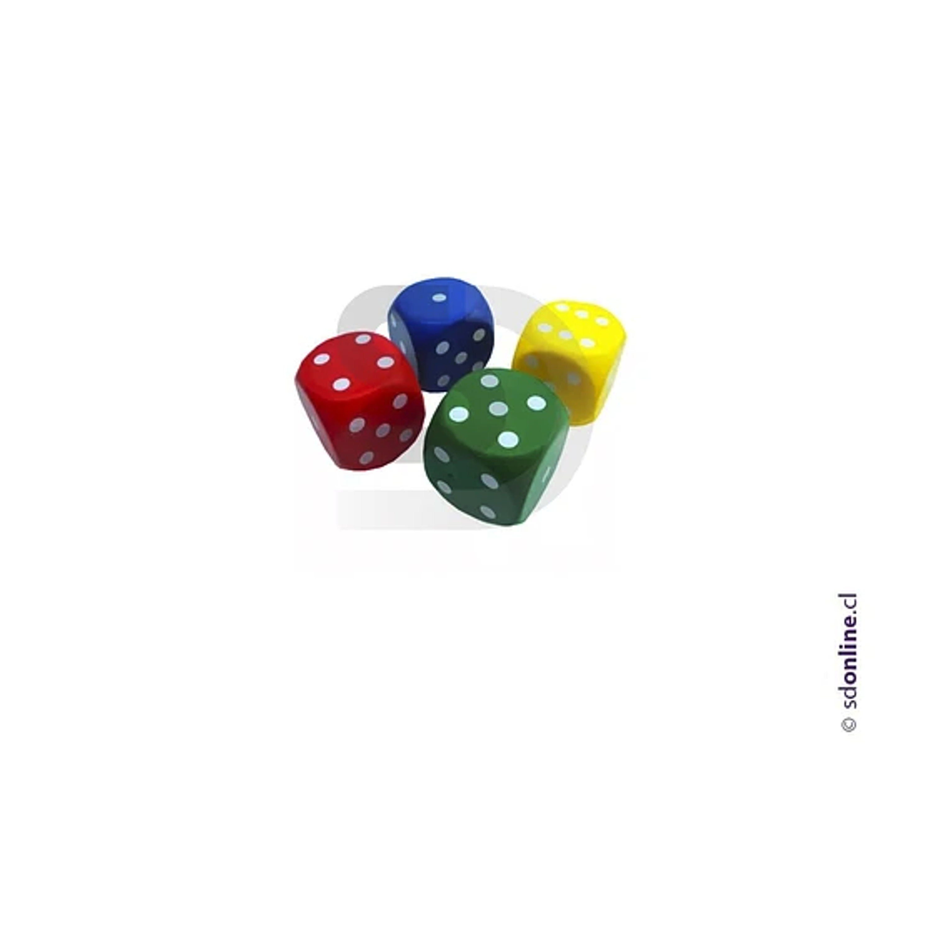 4 Dados de puntos color 1