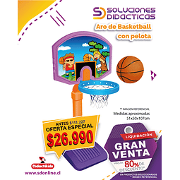 Aro de basketball - con pelota