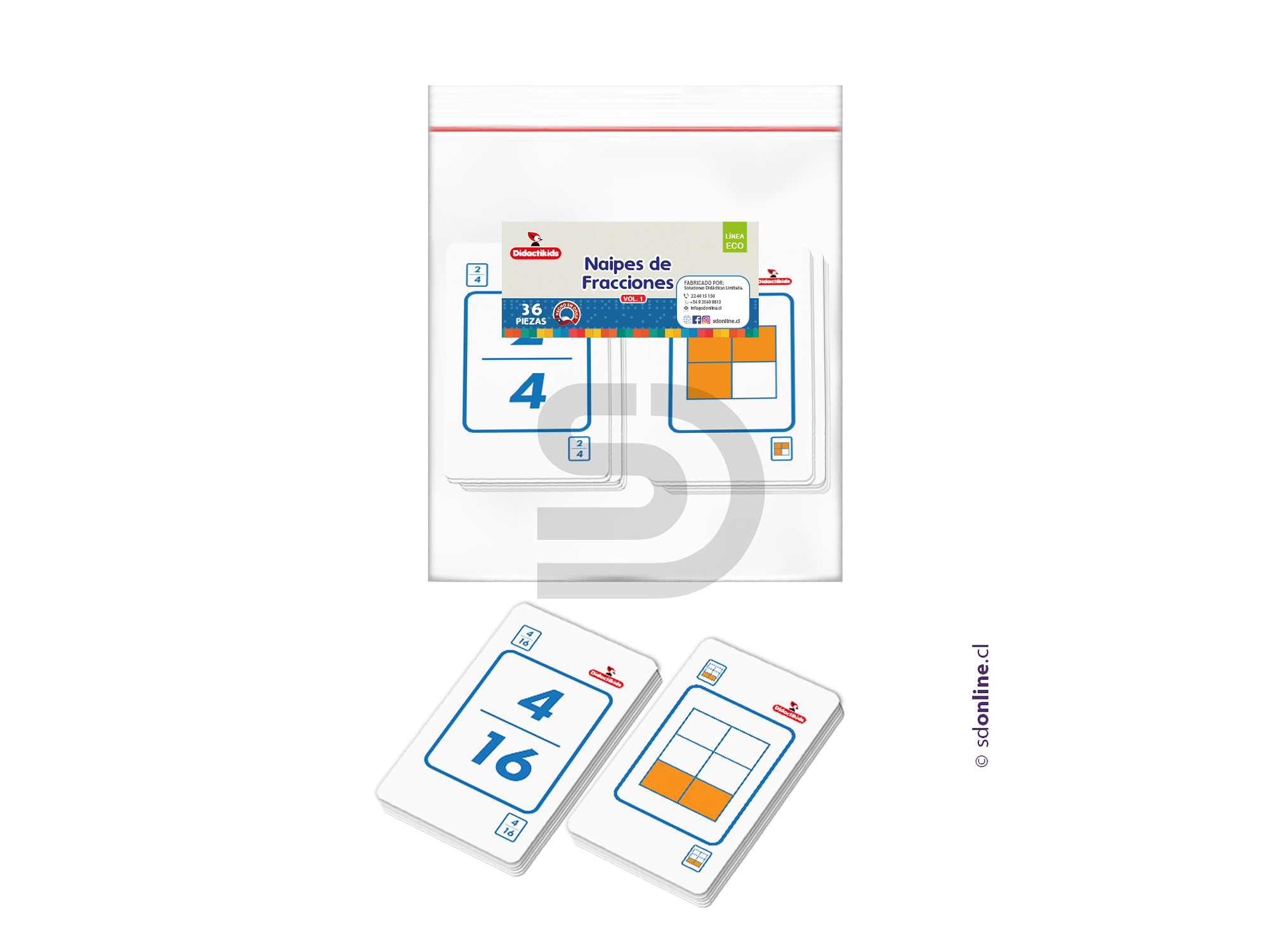 Naipe de fracciones 3