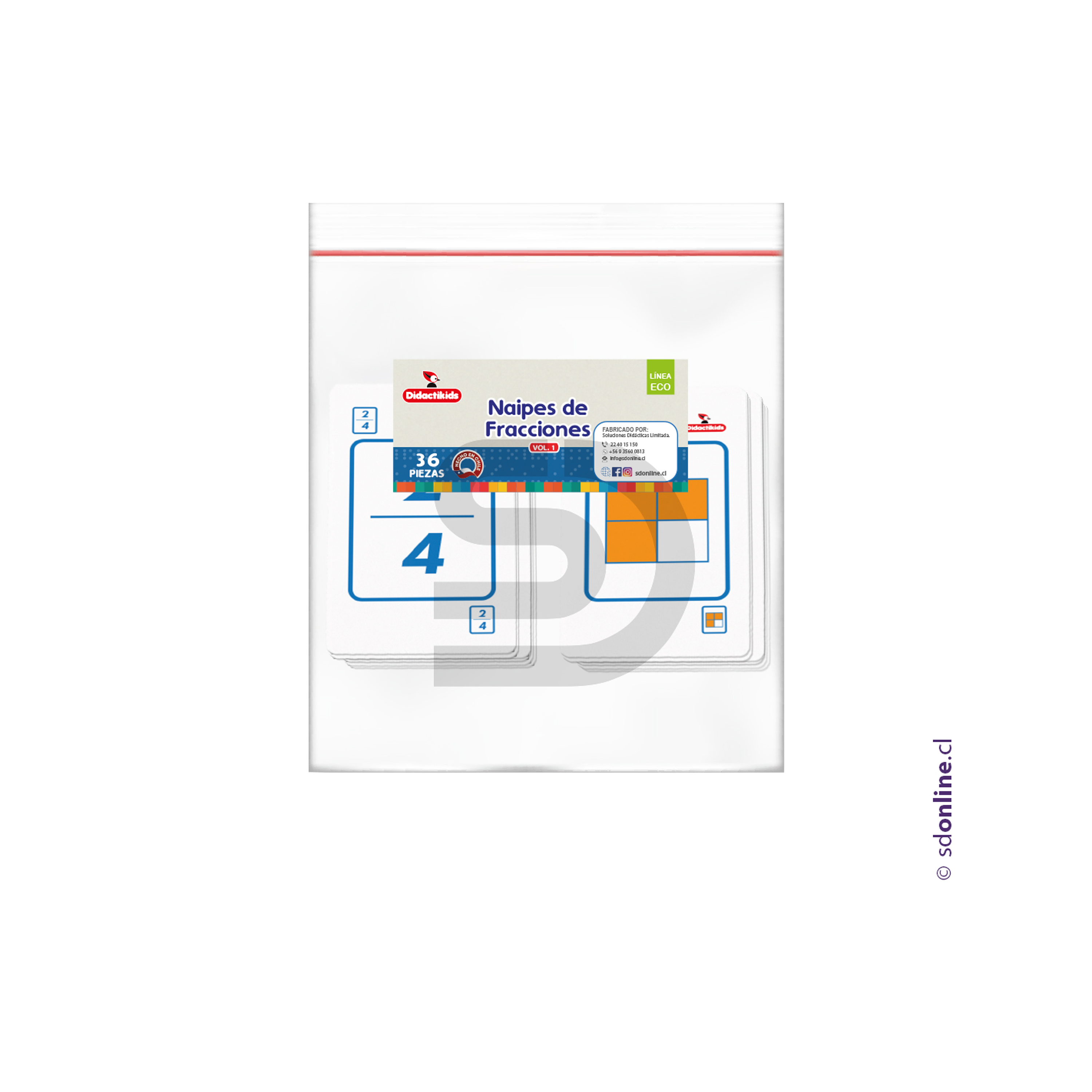 Naipe de fracciones 2