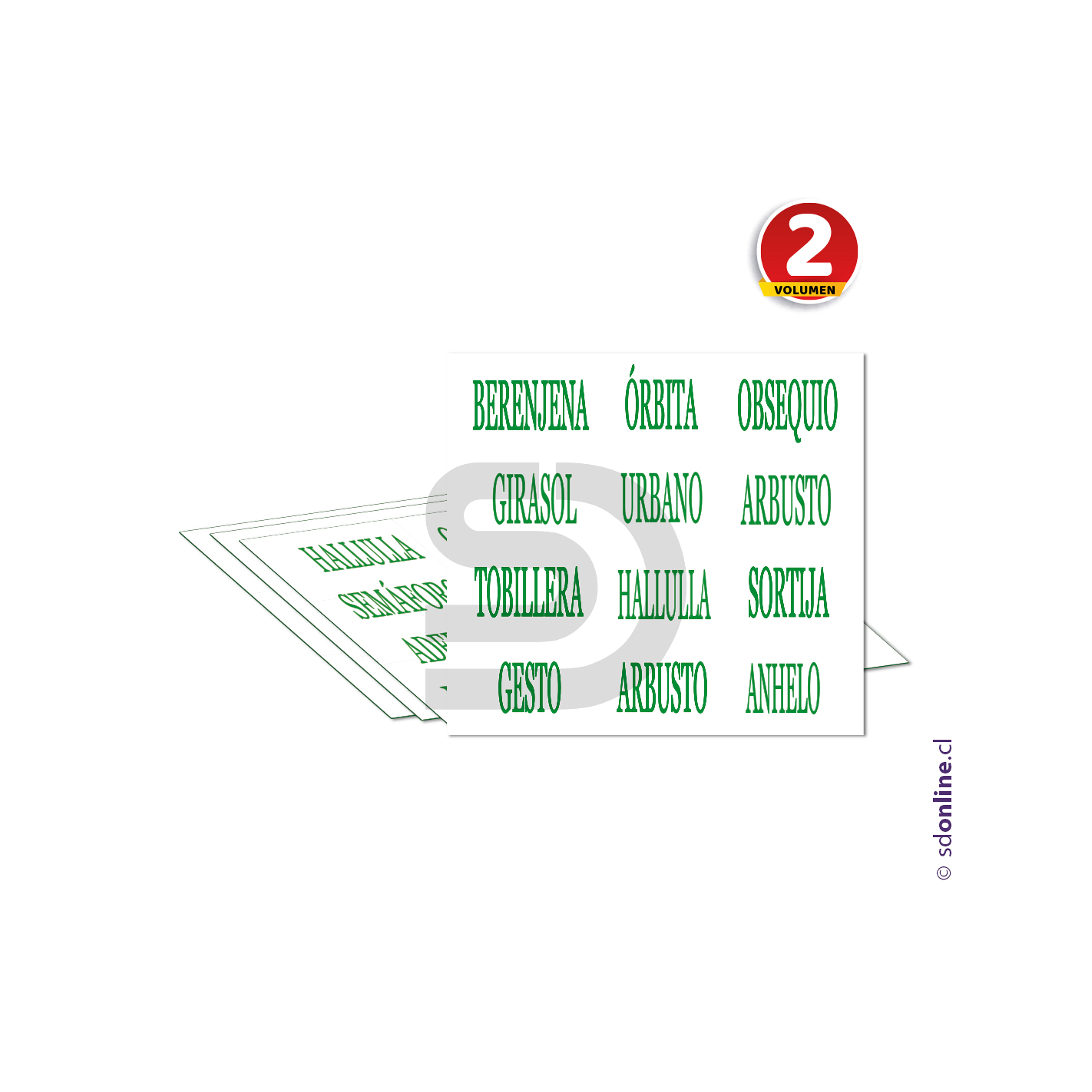 Lotería de palabras - Vol 2 2