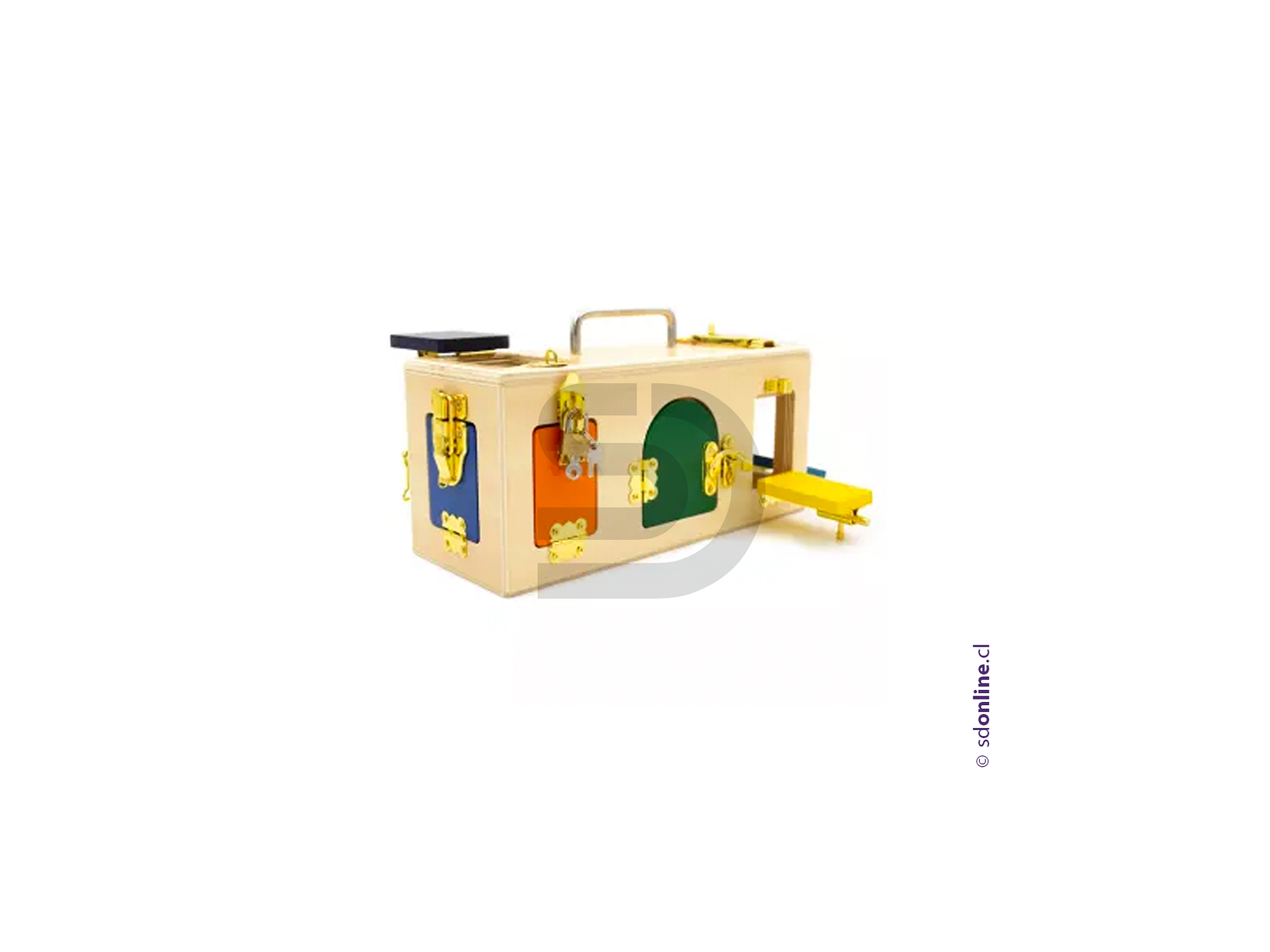 Caja madera motriz cerraduras 1