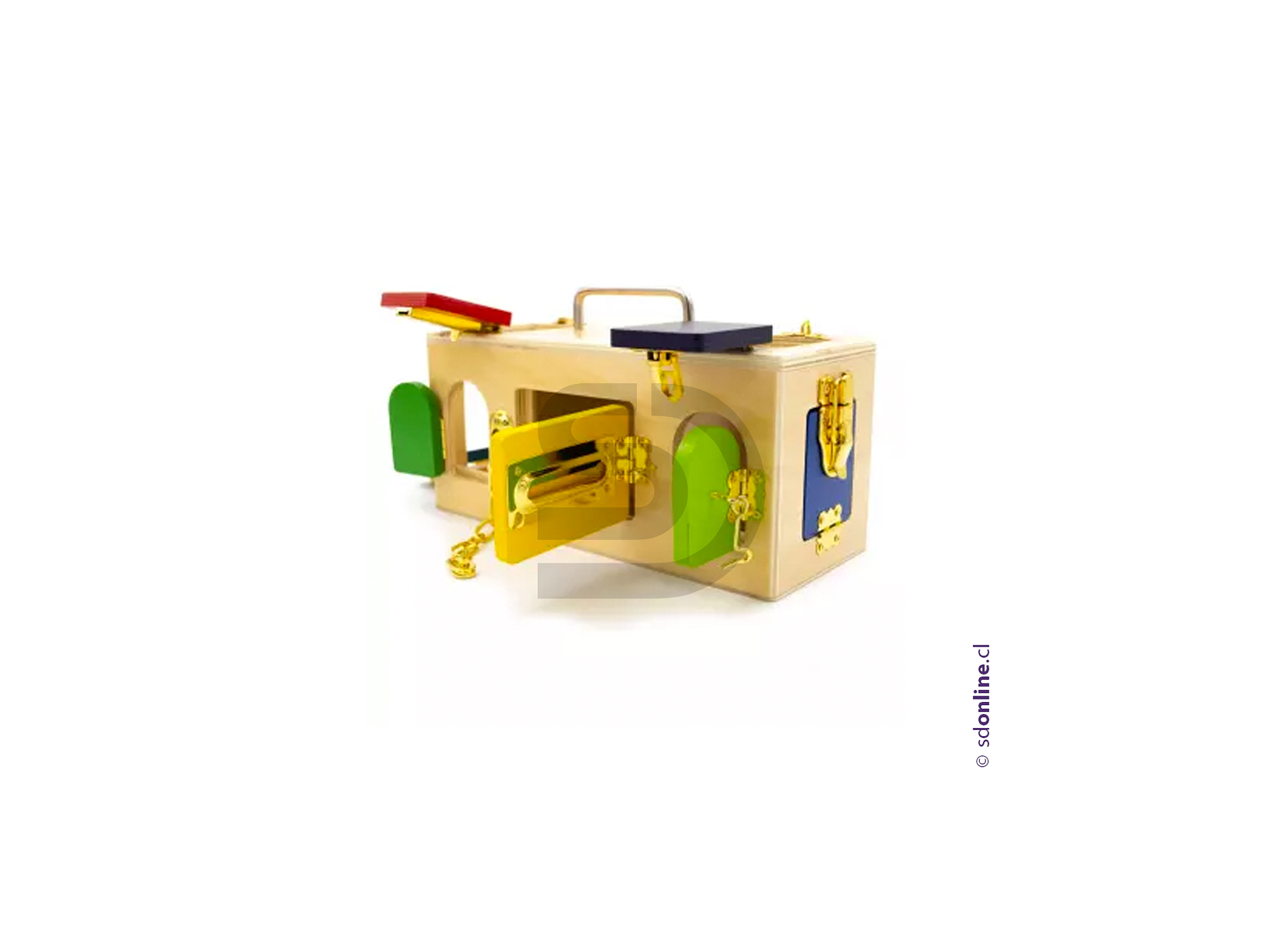 Caja madera motriz cerraduras 2