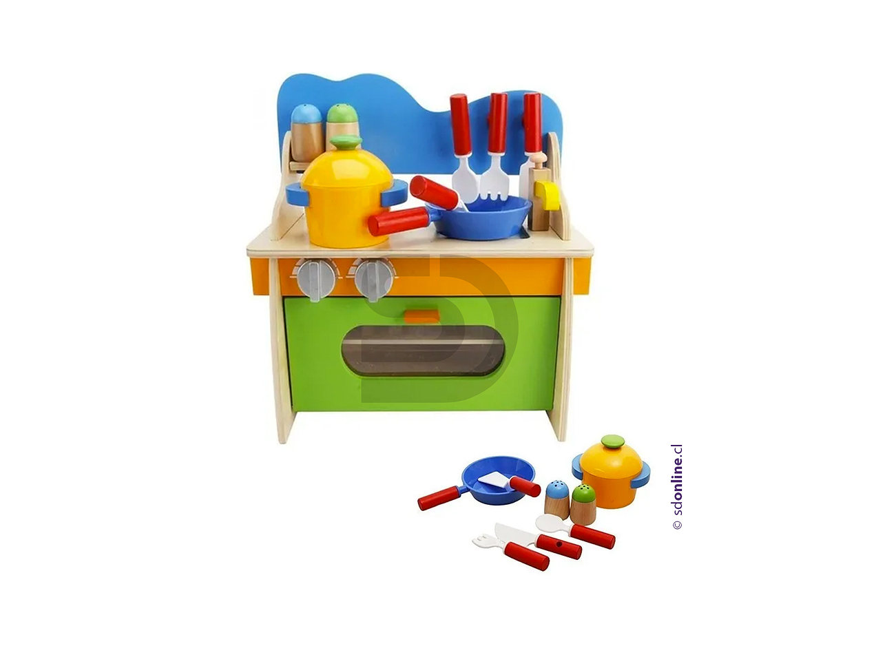 Mini cocina de madera 1