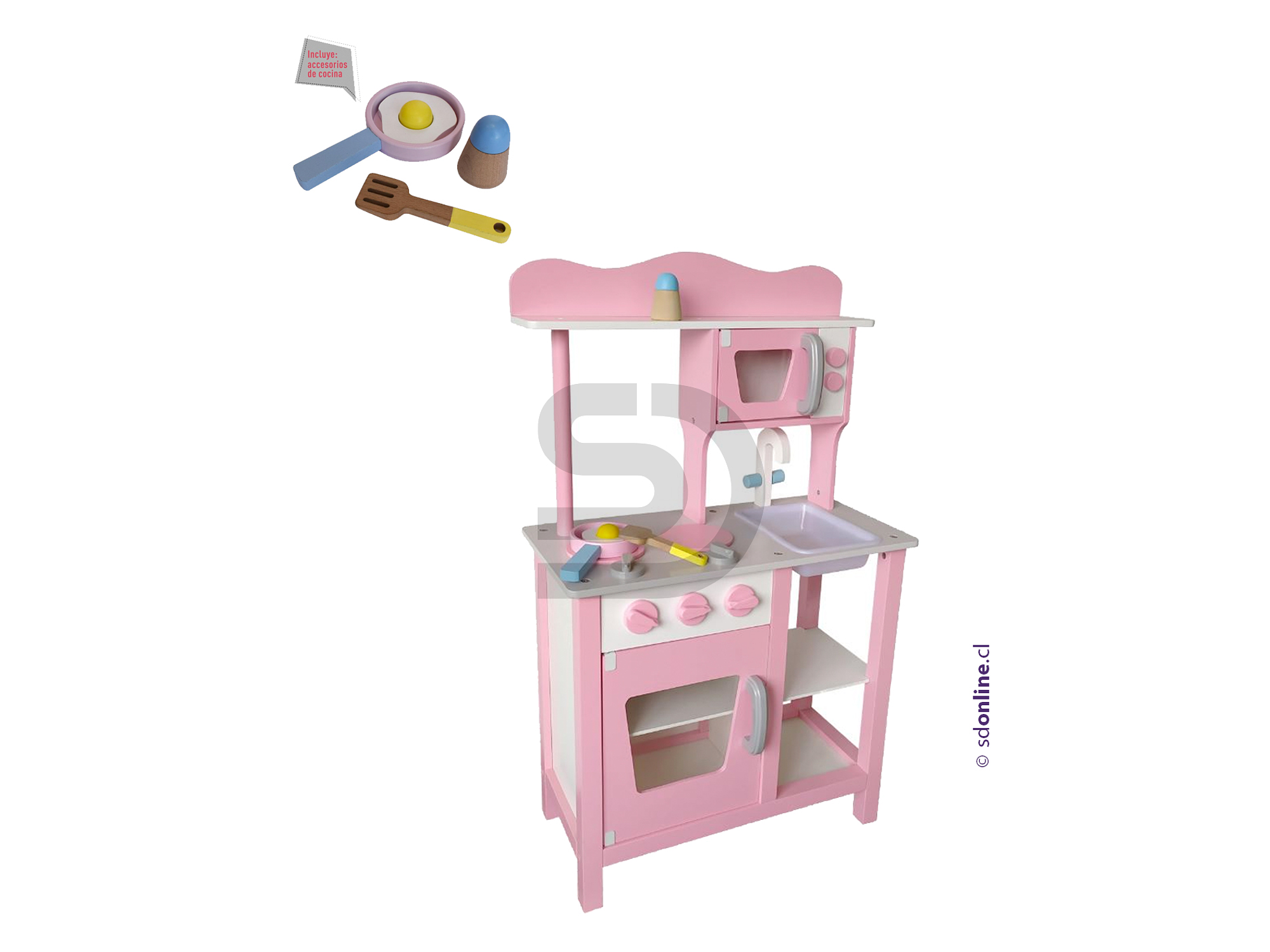 Kit cocina completa rosa 2