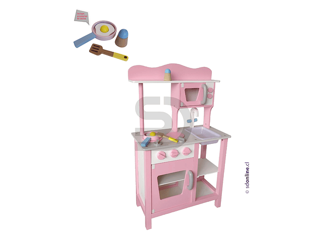 Kit cocina completa rosa 2