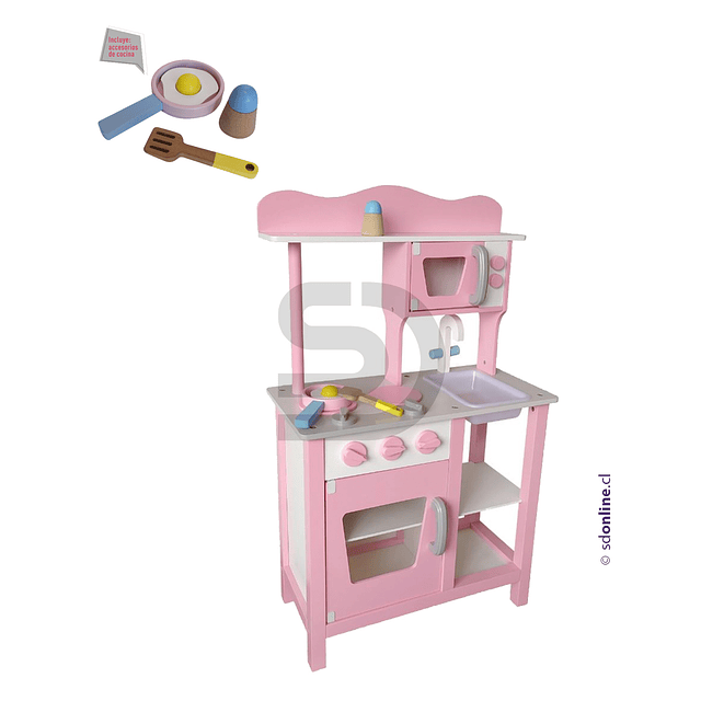 Kit cocina completa rosa