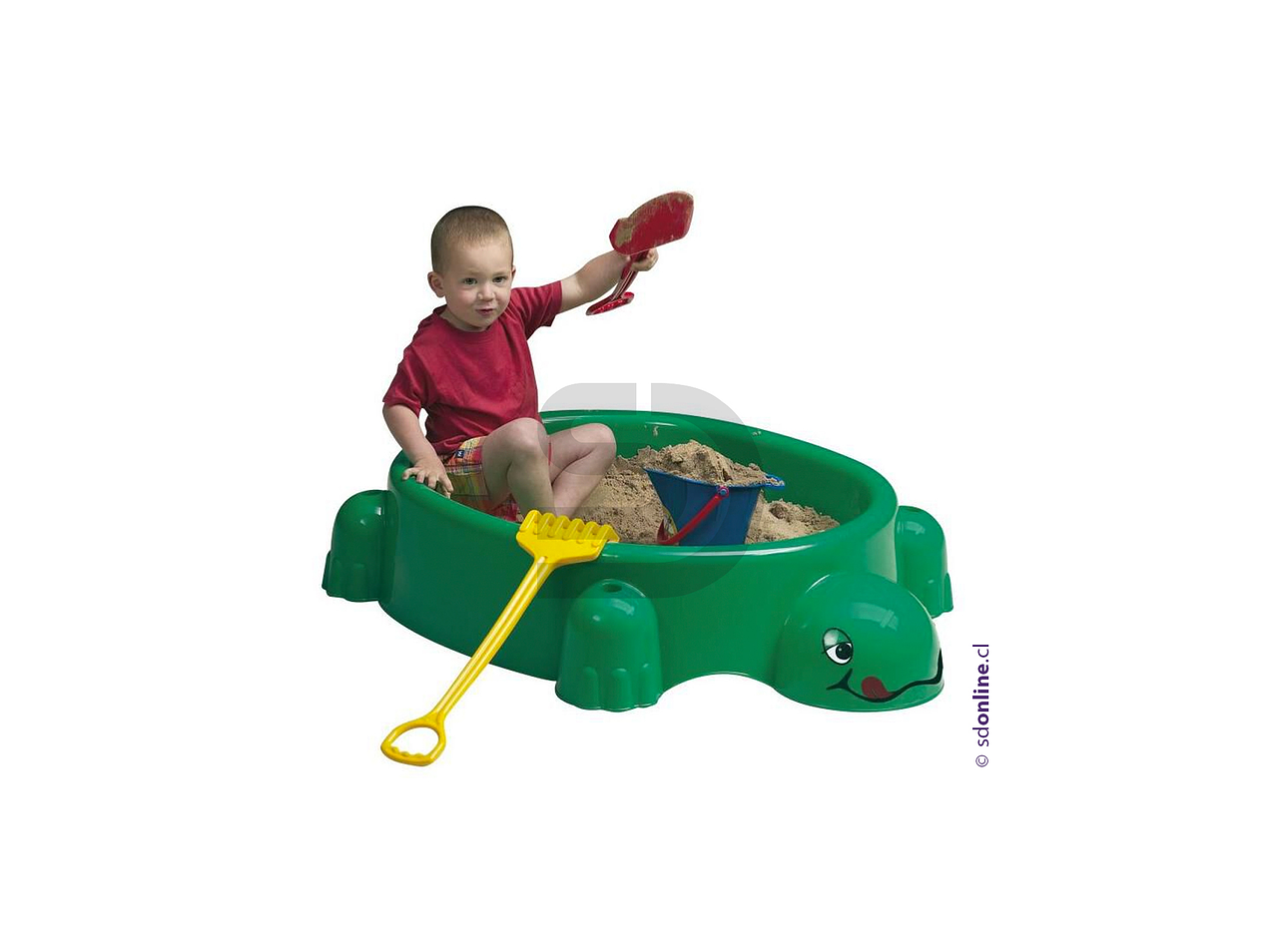 Caja de arena con tapa tortuga 1