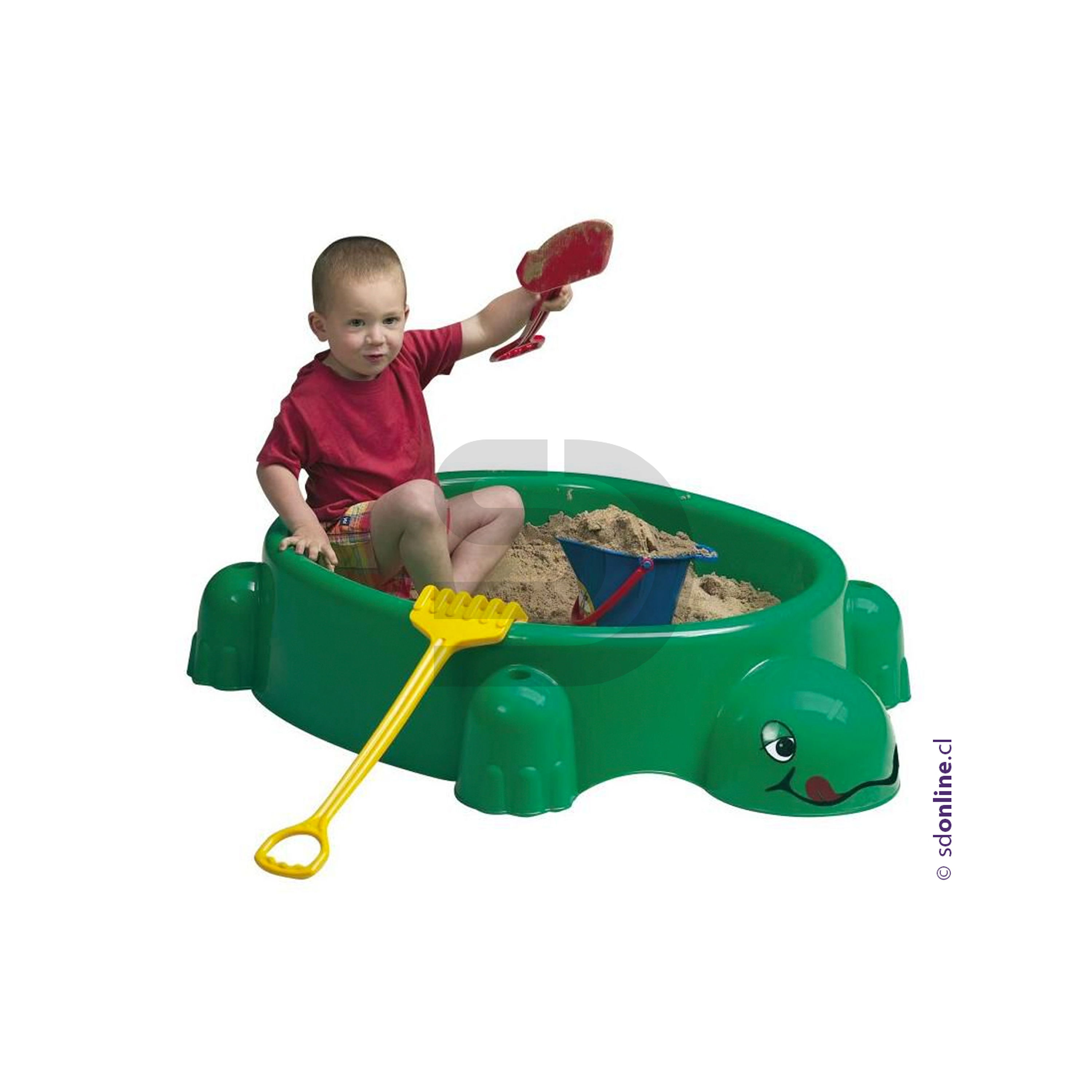 Caja de arena con tapa tortuga 1